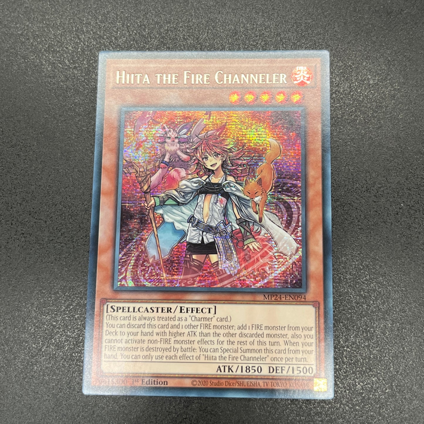 遊戯王　火霊媒師ヒータ/シークレット/英語/1st/EU版