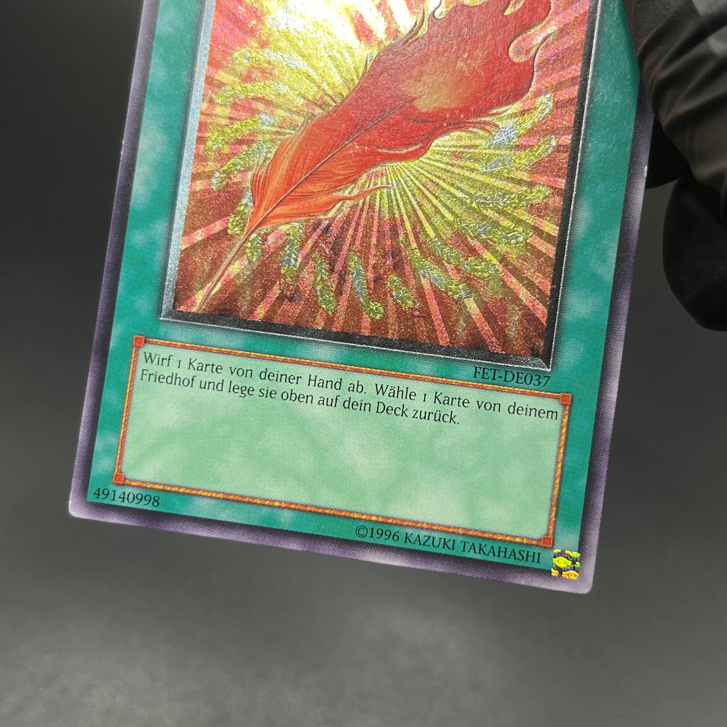 遊戯王　鳳凰神の羽根/レリーフ/ドイツ/EU版