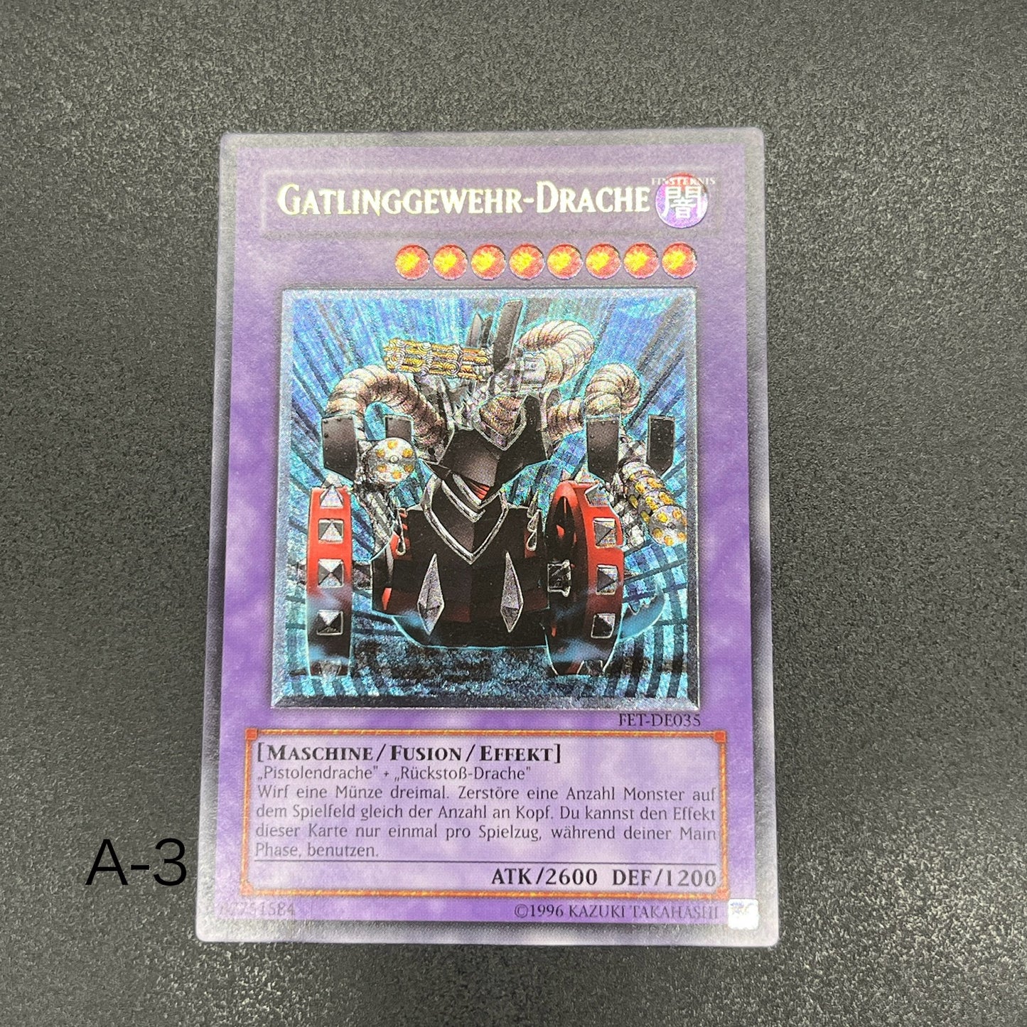 遊戯王　ガトリング・ドラゴン/レリーフ/ドイツ語/EU版