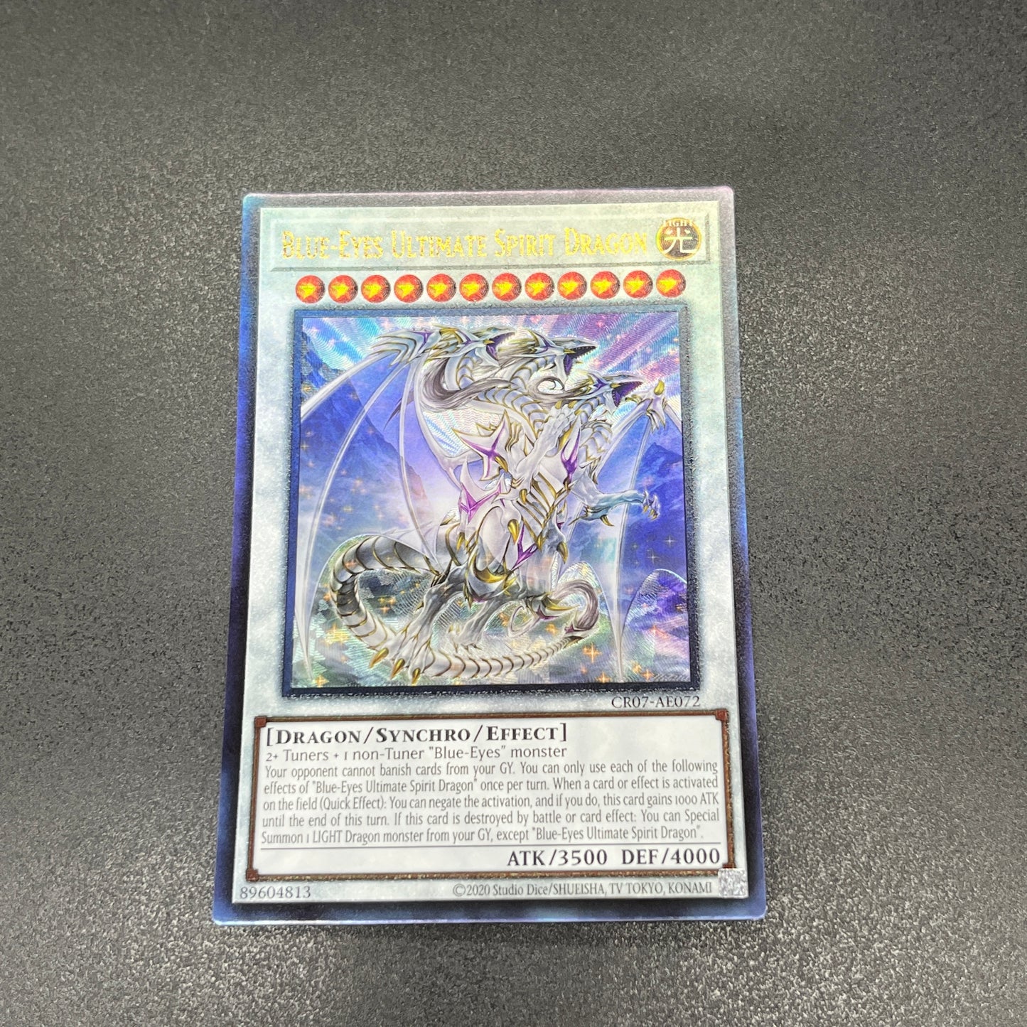 遊戯王　青眼の究極霊竜/レリーフ/英語/泰亜版