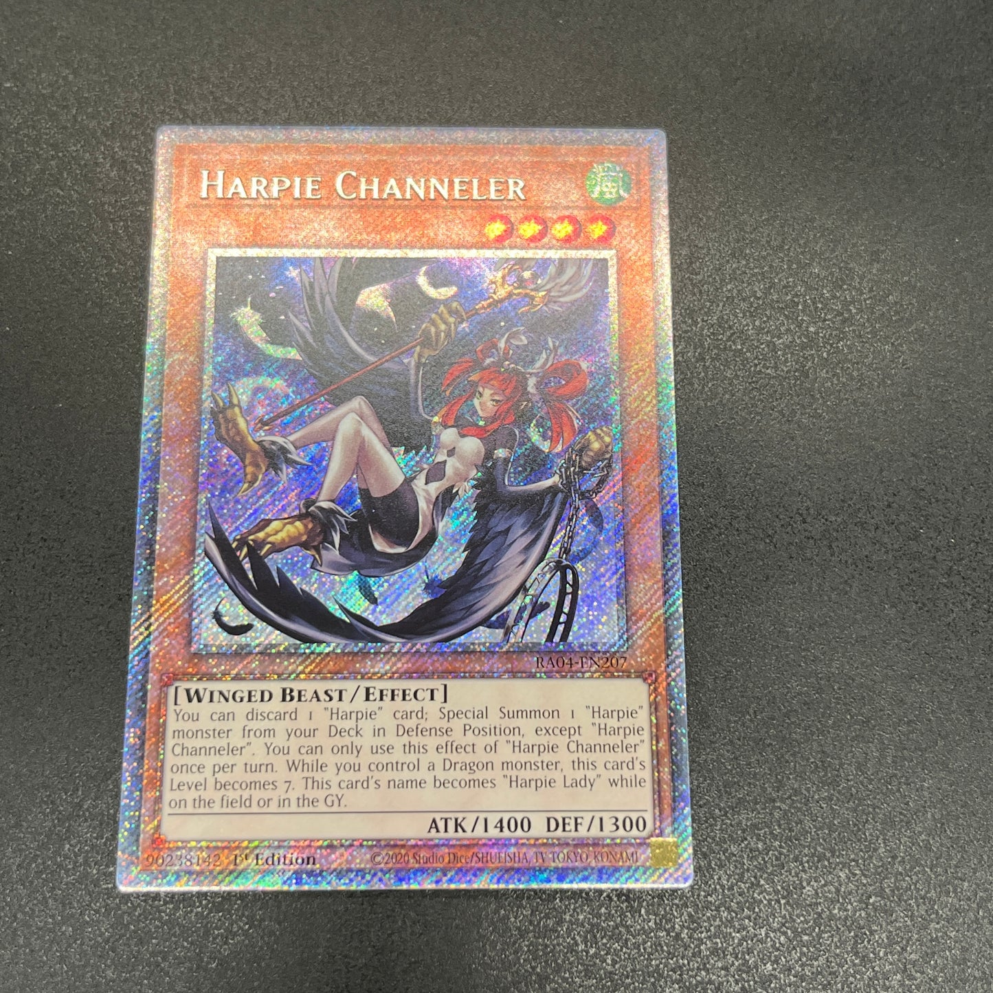 遊戯王　ハーピィ・チャネラー/プラチナ/英語/1st/EU版