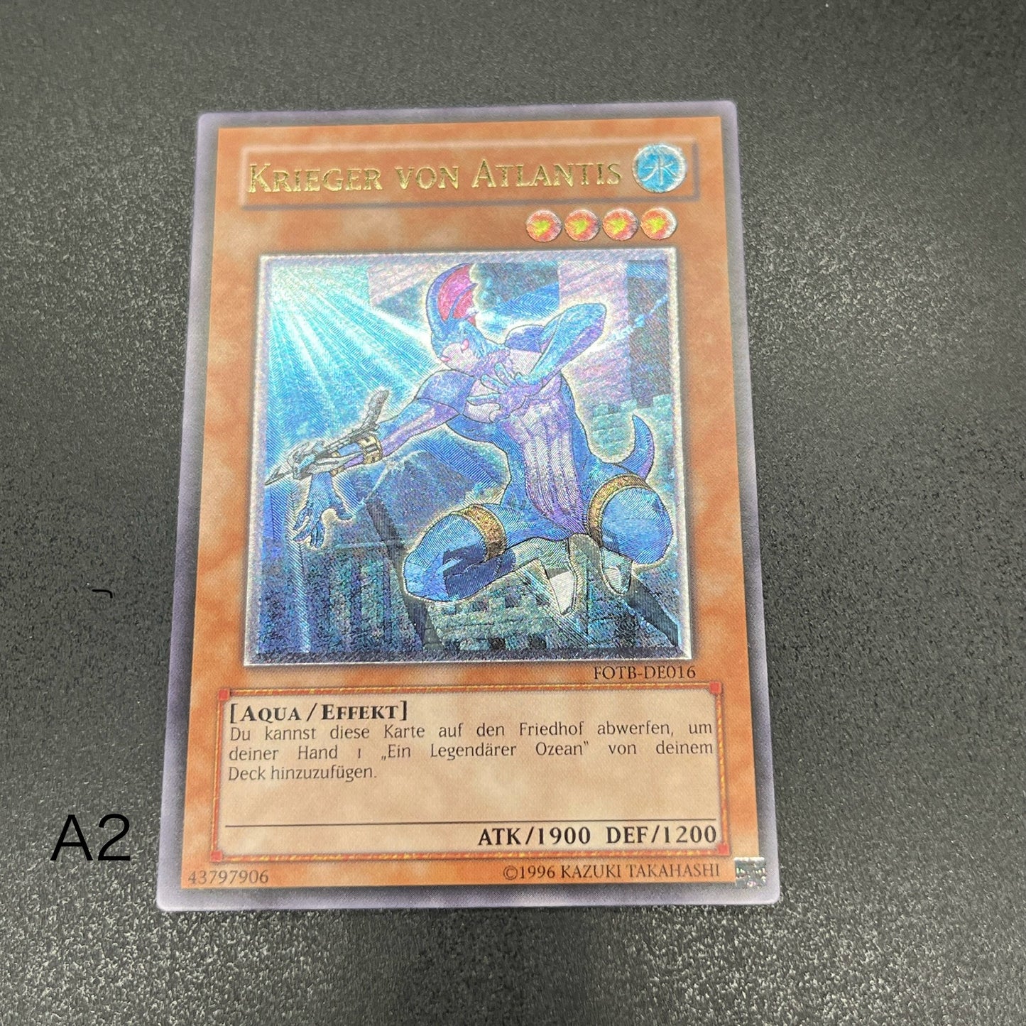 遊戯王　アトランティスの戦士/レリーフ/ドイツ語/EU版