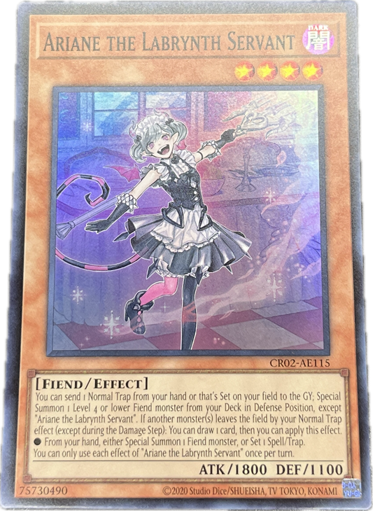 遊戯王　白銀の城の召使い アリアーヌ/スーパー/英語/泰亜版