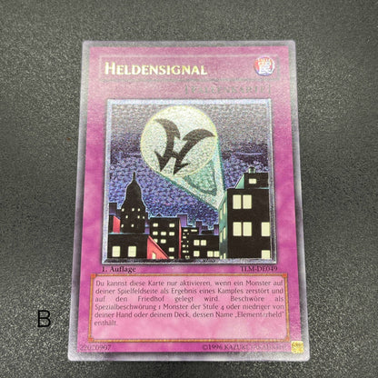 遊戯王　ヒーロー・シグナル/レリーフ/ドイツ語/1st/EU版
