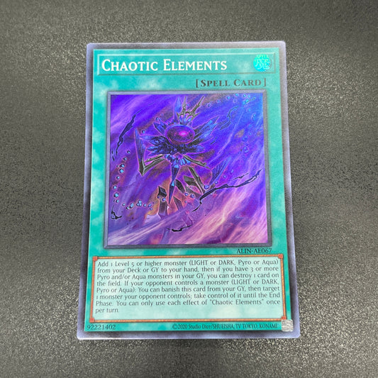 遊戯王　カオティック・エレメンツ/スーパー/英語/泰亜版