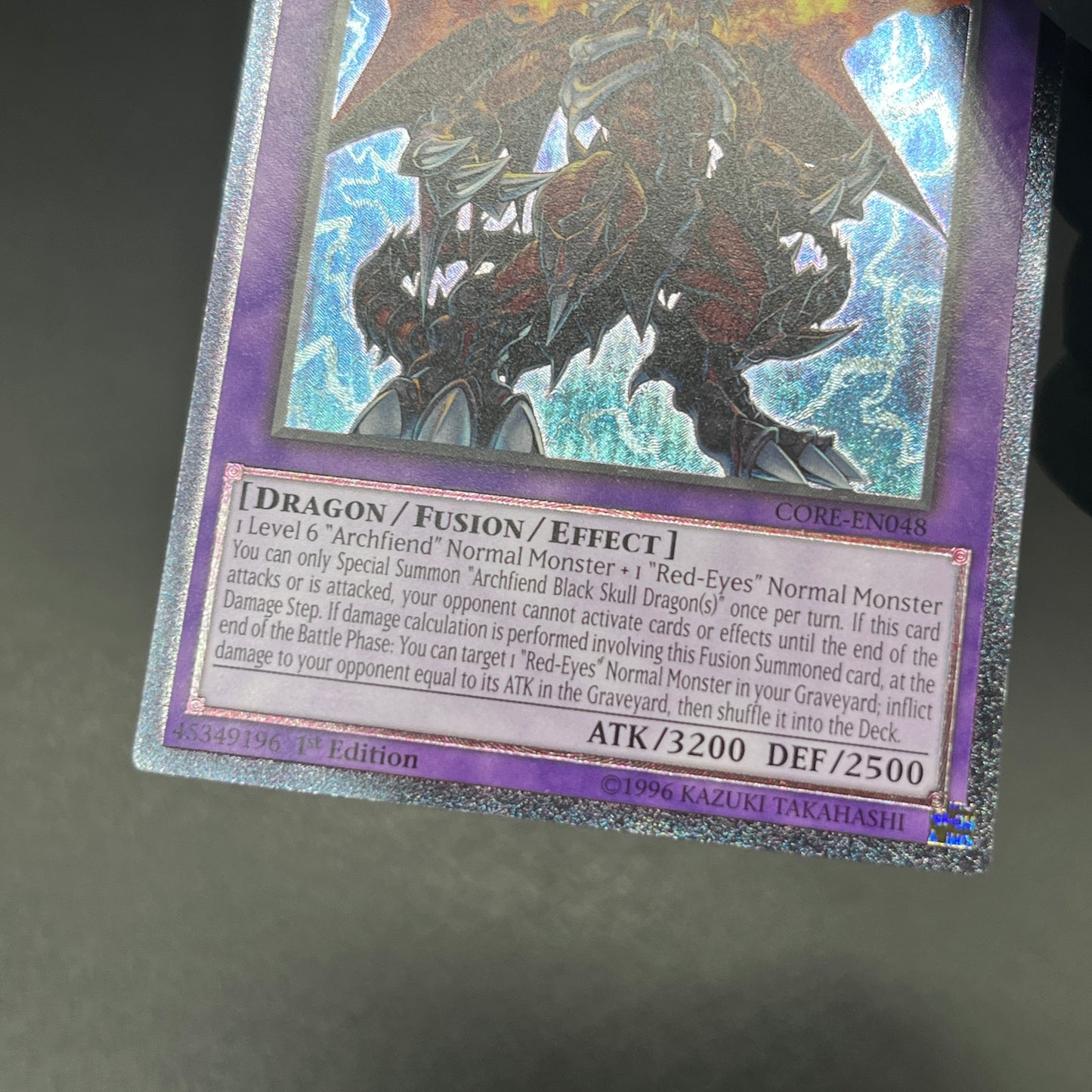 遊戯王　悪魔竜ブラック・デーモンズ・ドラゴン/レリーフ/英語/1st/EU版