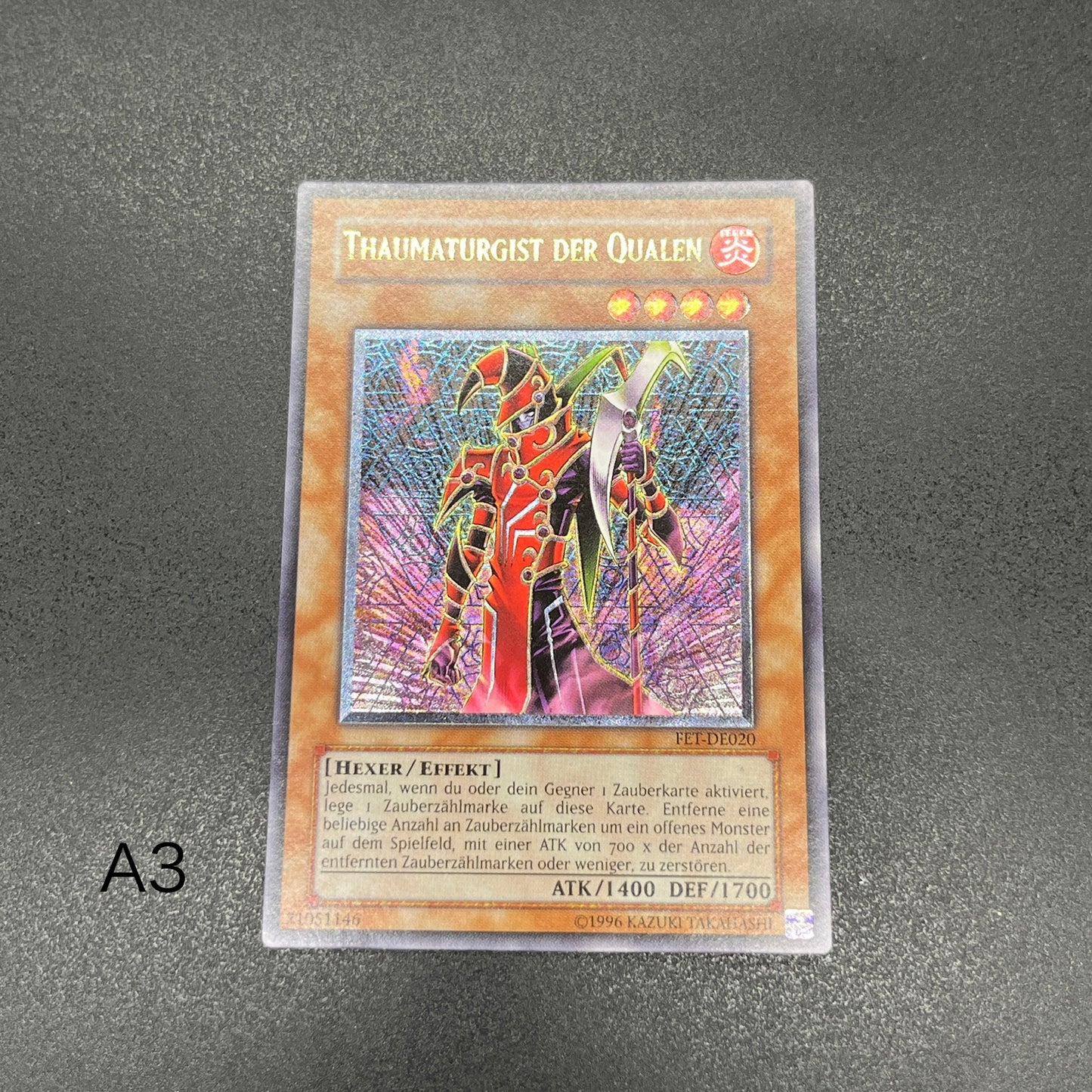 遊戯王　ブラッド・マジシャン－煉獄の魔術師－/レリーフ/ドイツ語/EU版