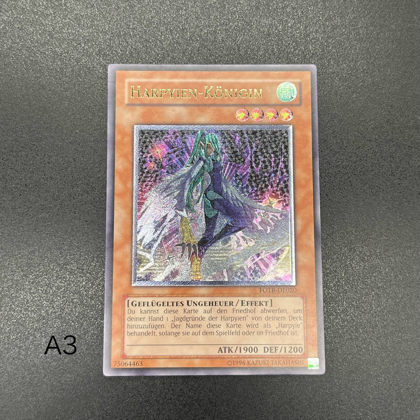 遊戯王　ハーピィ・クイーン/レリーフ/ドイツ語/EU版