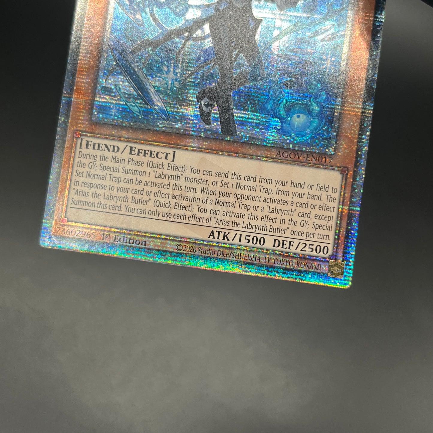 遊戯王　白銀の城の執事 アリアス/クオシク/英語/1st/EU版