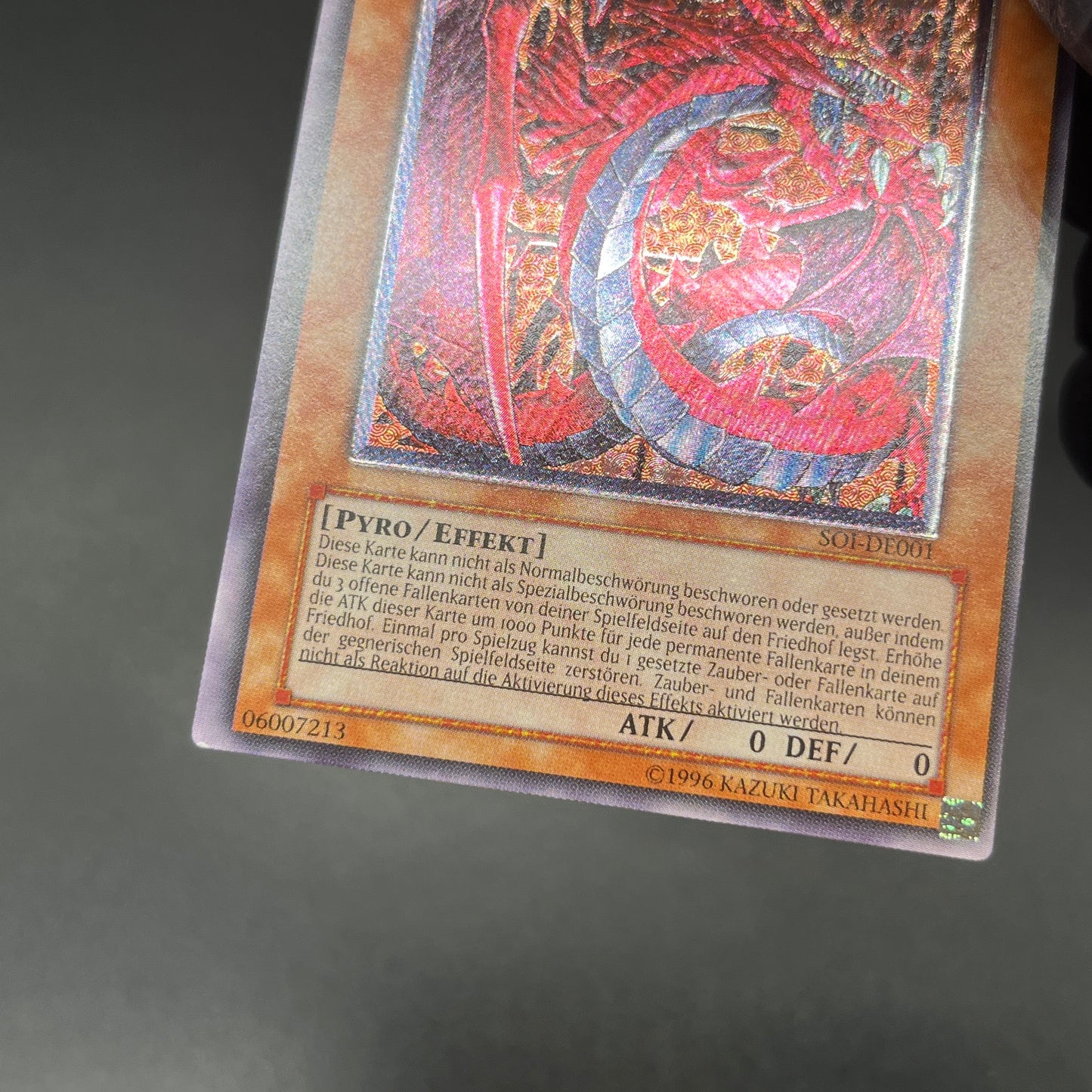 遊戯王　神炎皇ウリア/レリーフ/ドイツ語/EU版