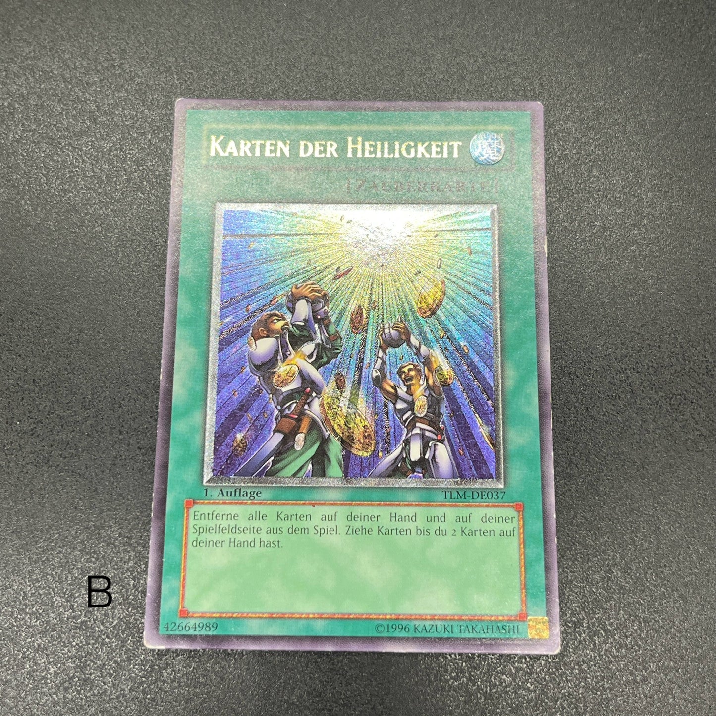 遊戯王　天よりの宝札/レリーフ/ドイツ語/1st/EU版