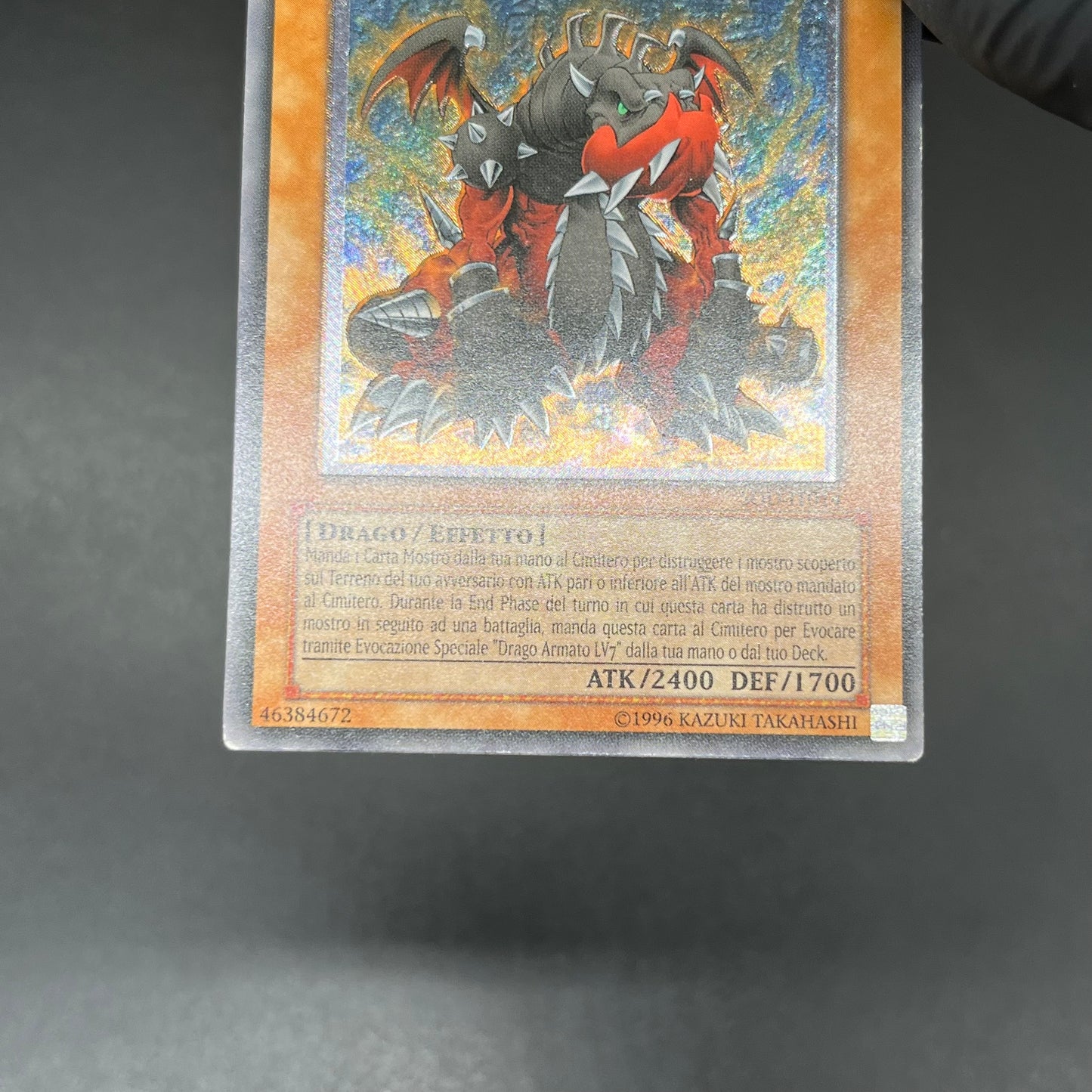 遊戯王　アームド・ドラゴン ＬＶ５/レリーフ/イタリア