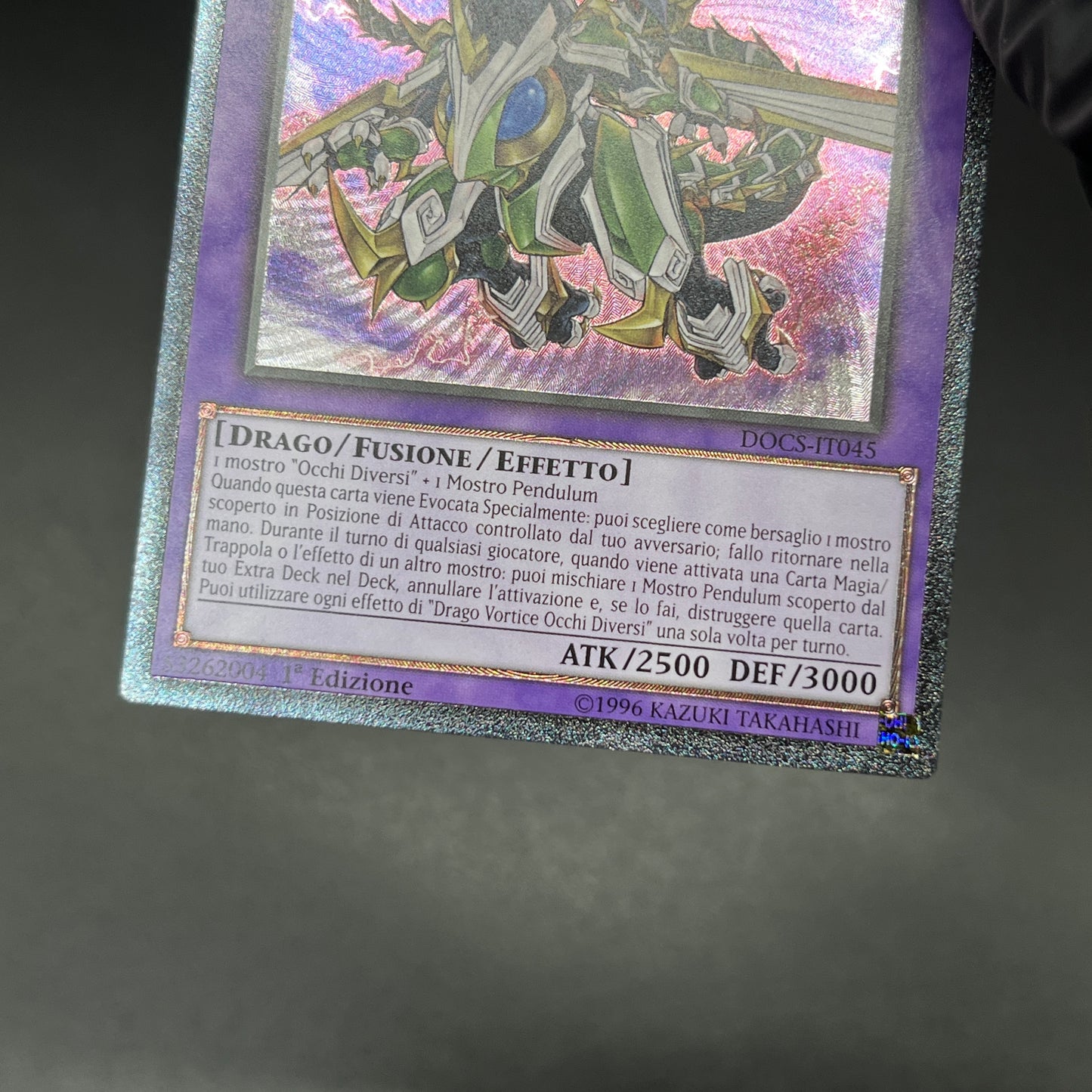 遊戯王　オッドアイズ・ボルテックス・ドラゴン/レリーフ/イタリア/1st/EU版