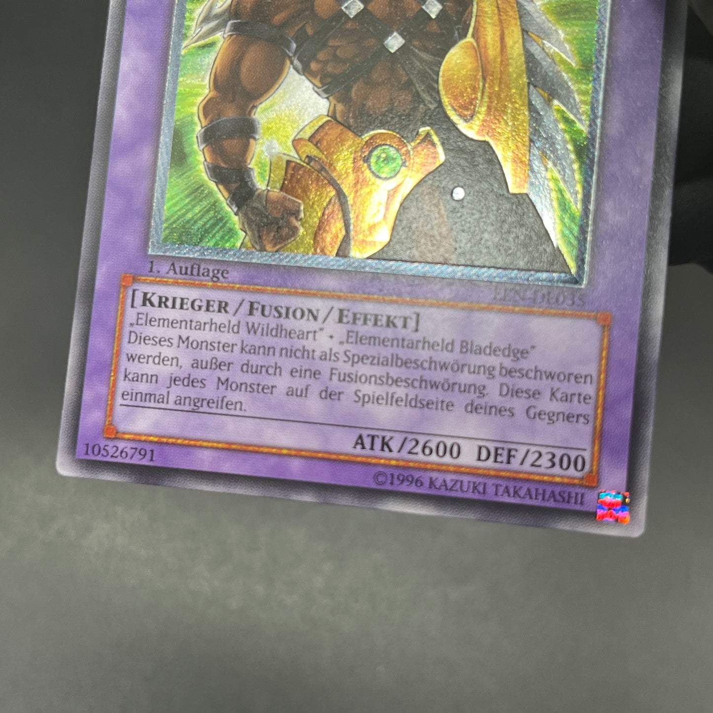 遊戯王　Ｅ・ＨＥＲＯ ワイルドジャギーマン/レリーフ/ドイツ語/1st/EU版