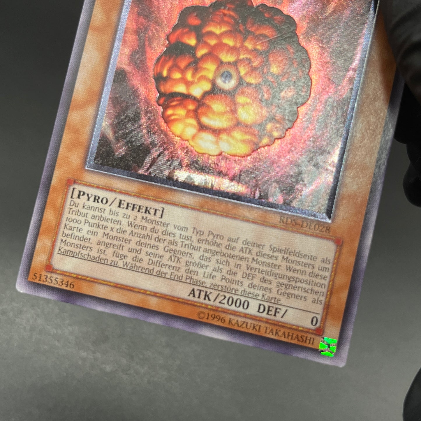 遊戯王　爆炎集合体 ガイヤ・ソウル/レリーフ/ドイツ/EU版