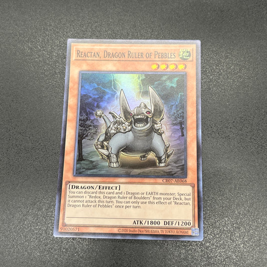 遊戯王　地征竜－リアクタン/スーパー/英語/泰亜版