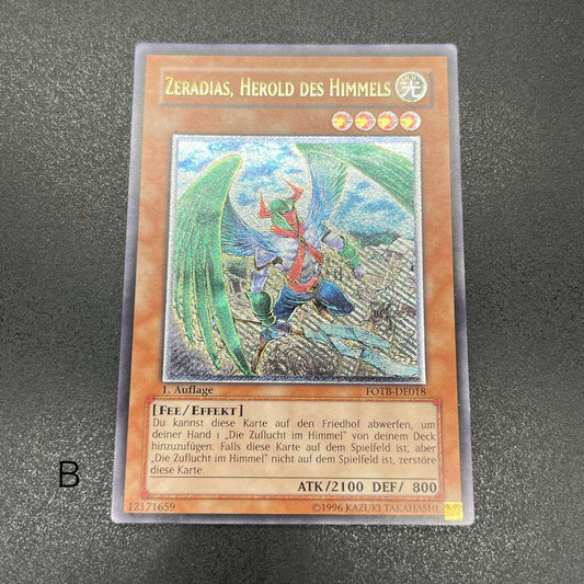 遊戯王　天空の使者 ゼラディアス/レリーフ/ドイツ語/1st/EU版