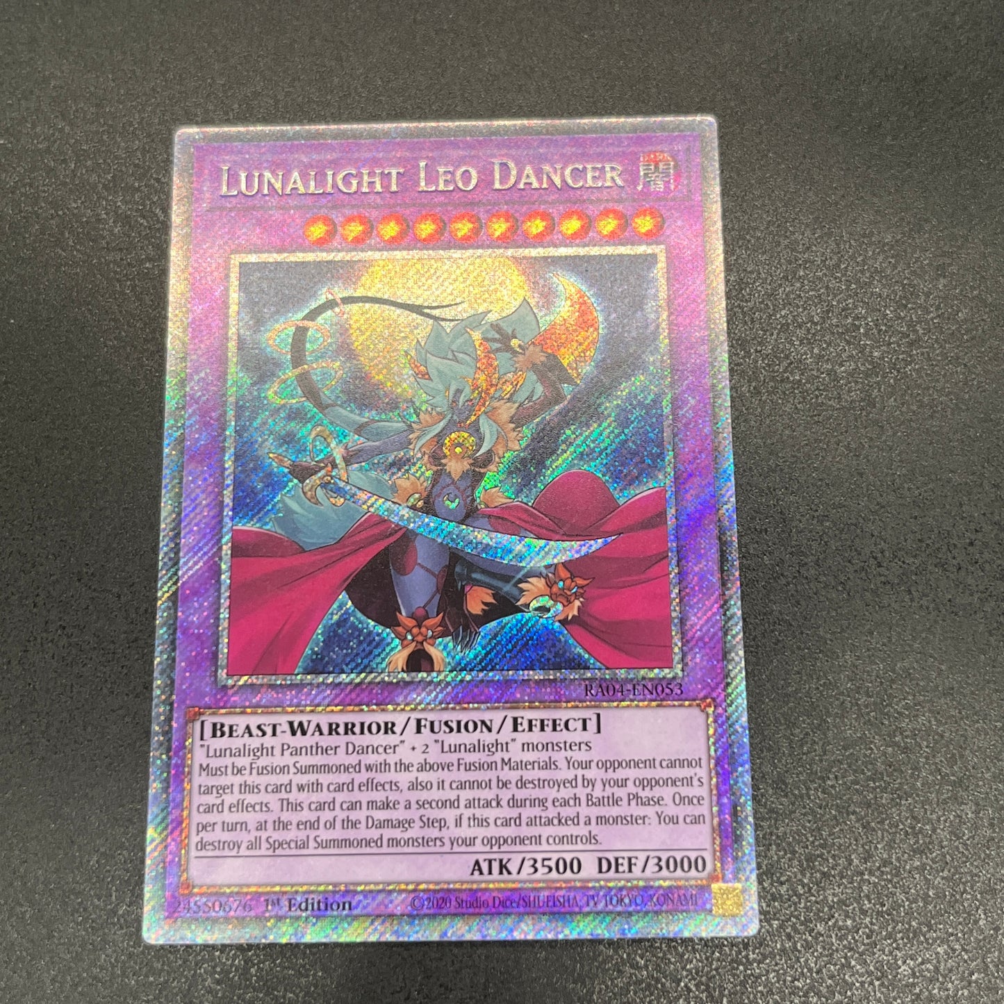 遊戯王　月光舞獅子姫/プラチナ/英語/1st/EU版