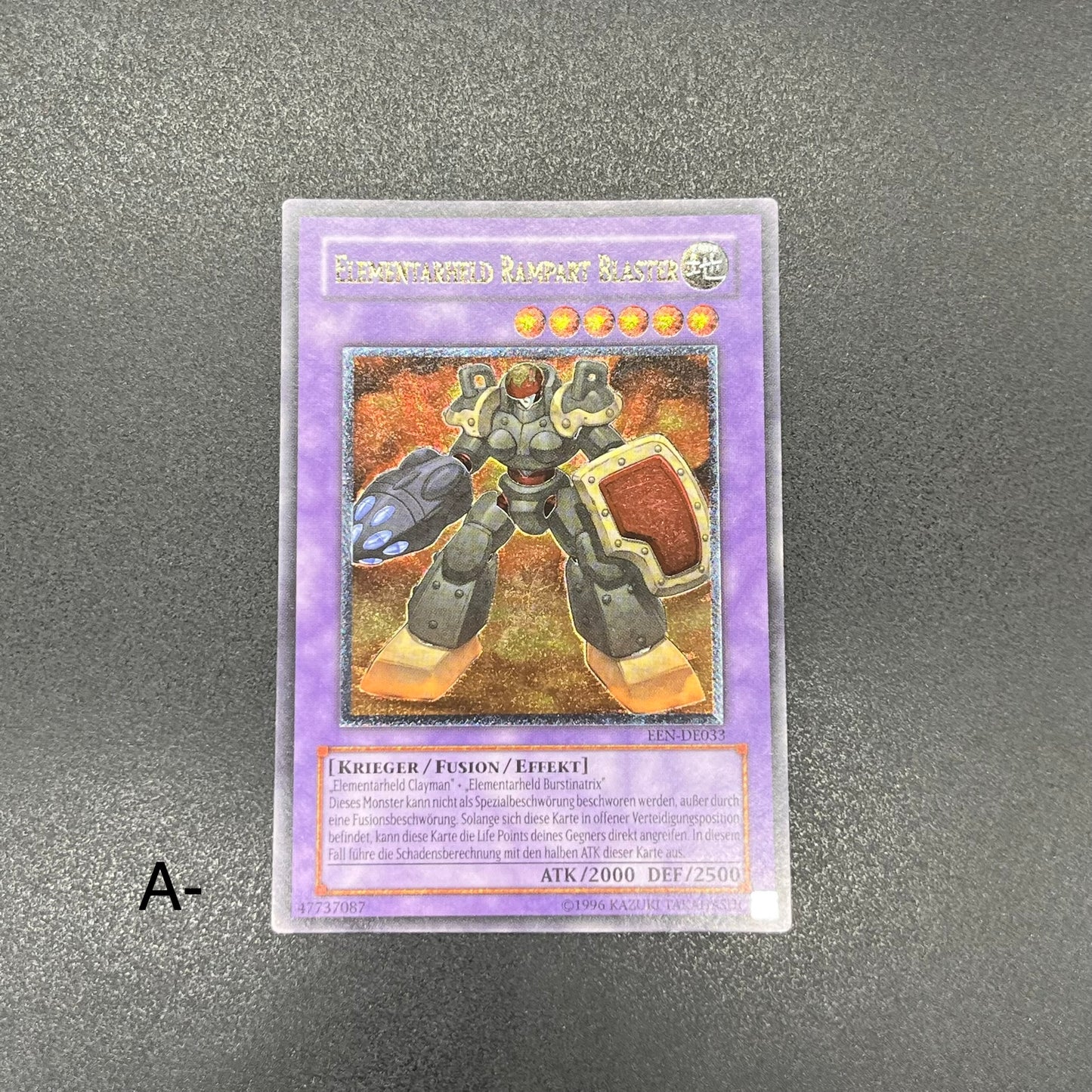 遊戯王　Ｅ・ＨＥＲＯ ランパートガンナー/レリーフ/ドイツ/EU版