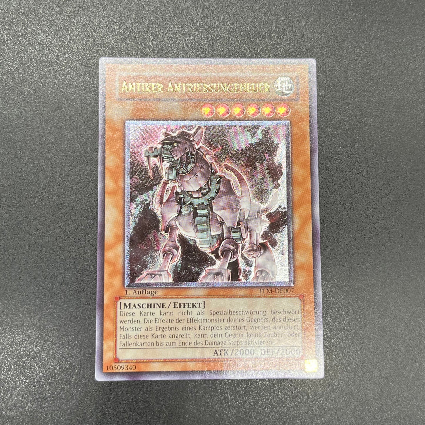 遊戯王　古代の機械獣/レリーフ/ドイツ語/1st/EU版