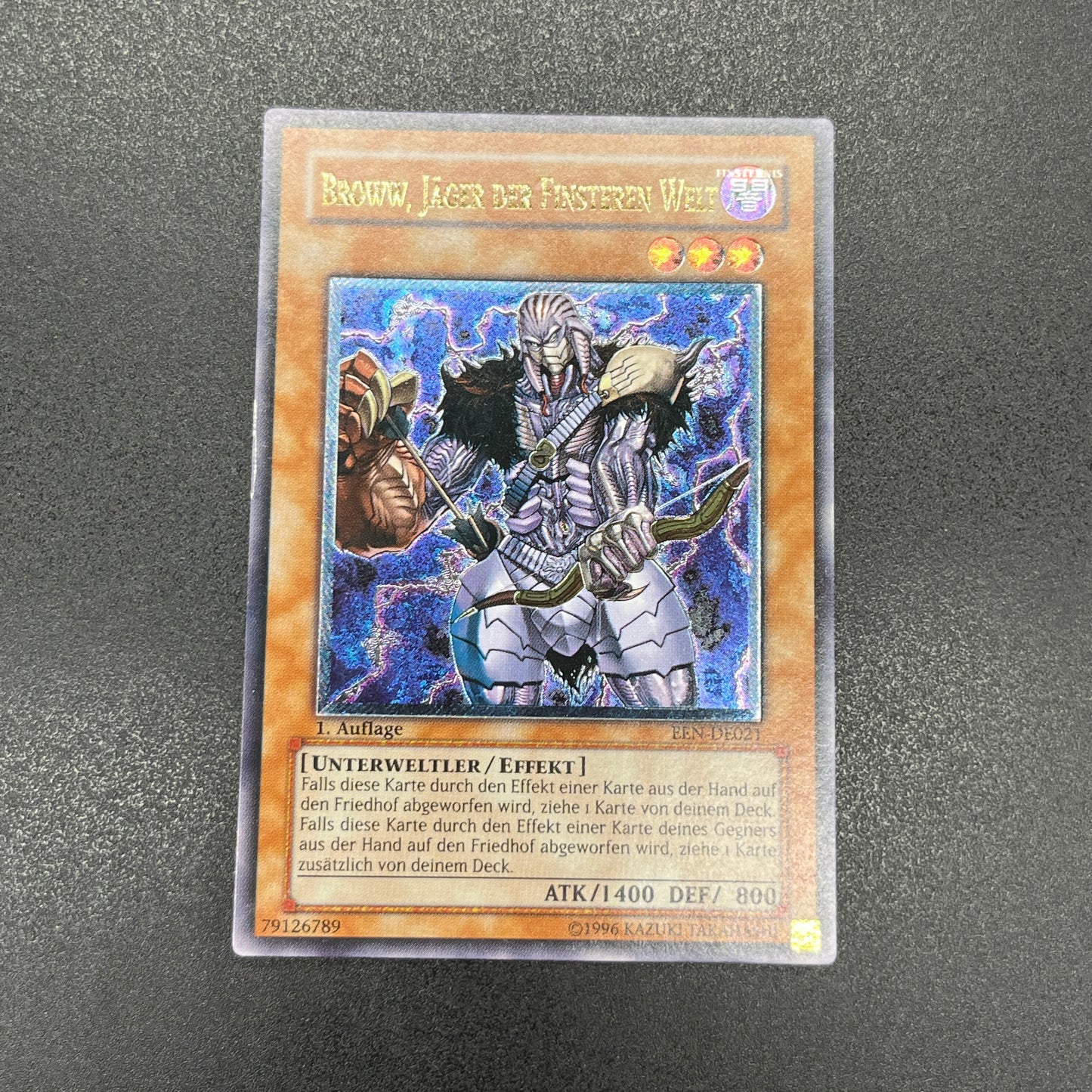 遊戯王　暗黒界の狩人 ブラウ/レリーフ/ドイツ/1st/EU版