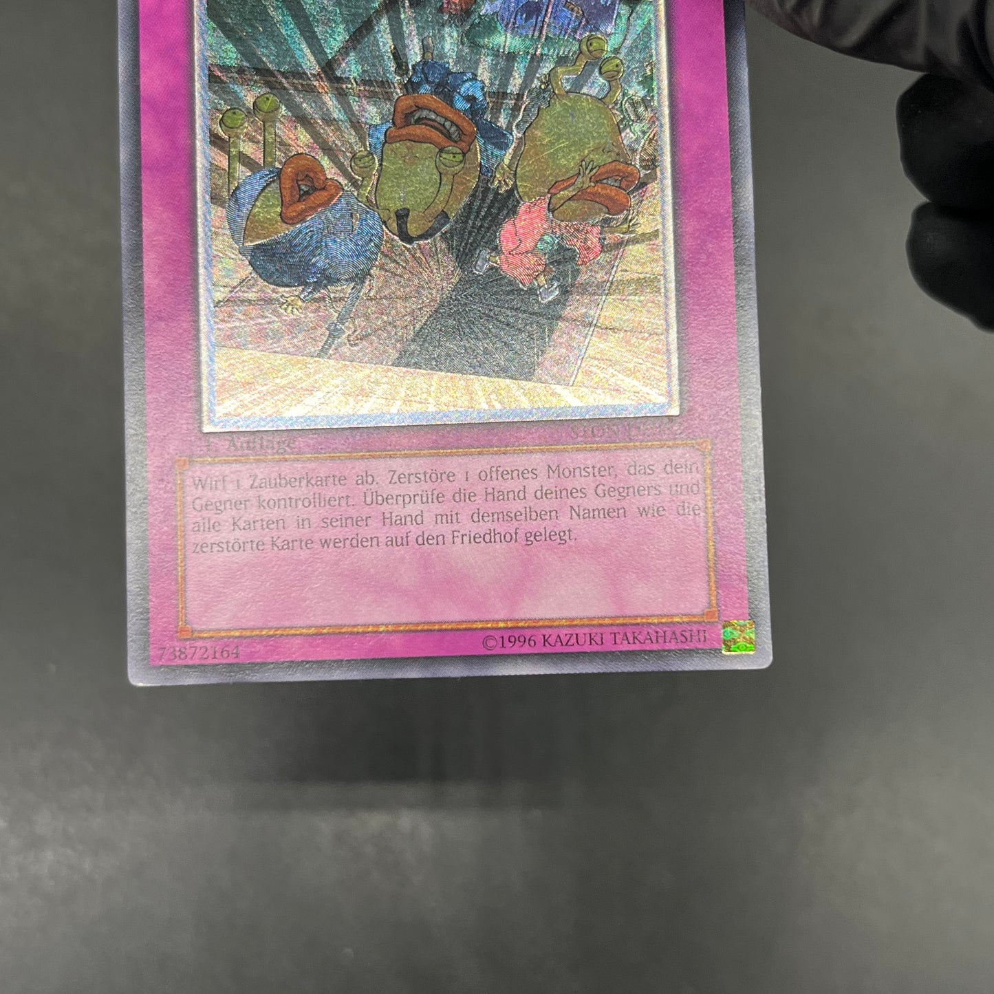 遊戯王　お家おとりつぶし/レリーフ/ドイツ語/1st/EU版