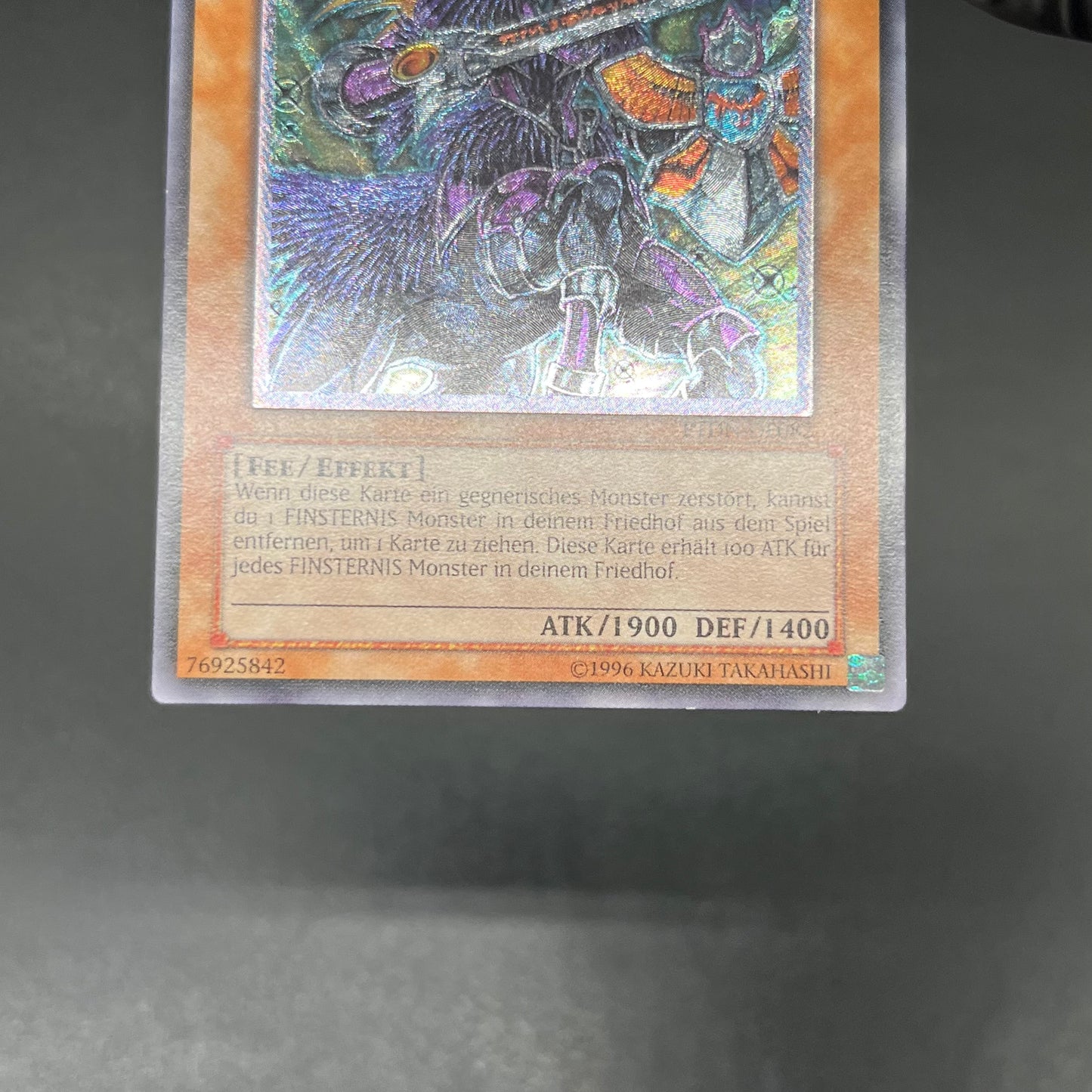 遊戯王　ダーク・パーシアス/レリーフ/ドイツ/EU版