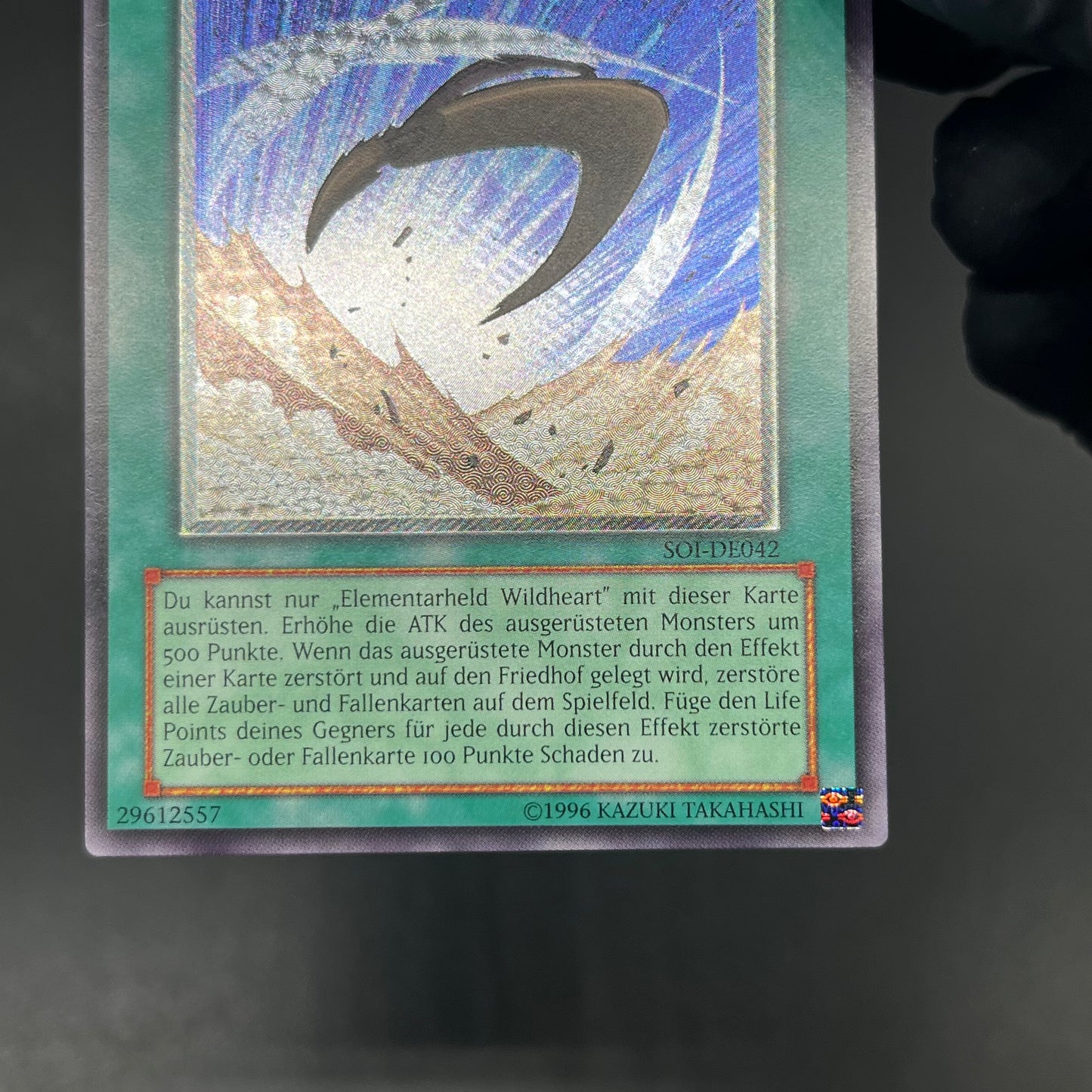 遊戯王　サイクロン・ブーメラン/レリーフ/ドイツ語/EU版