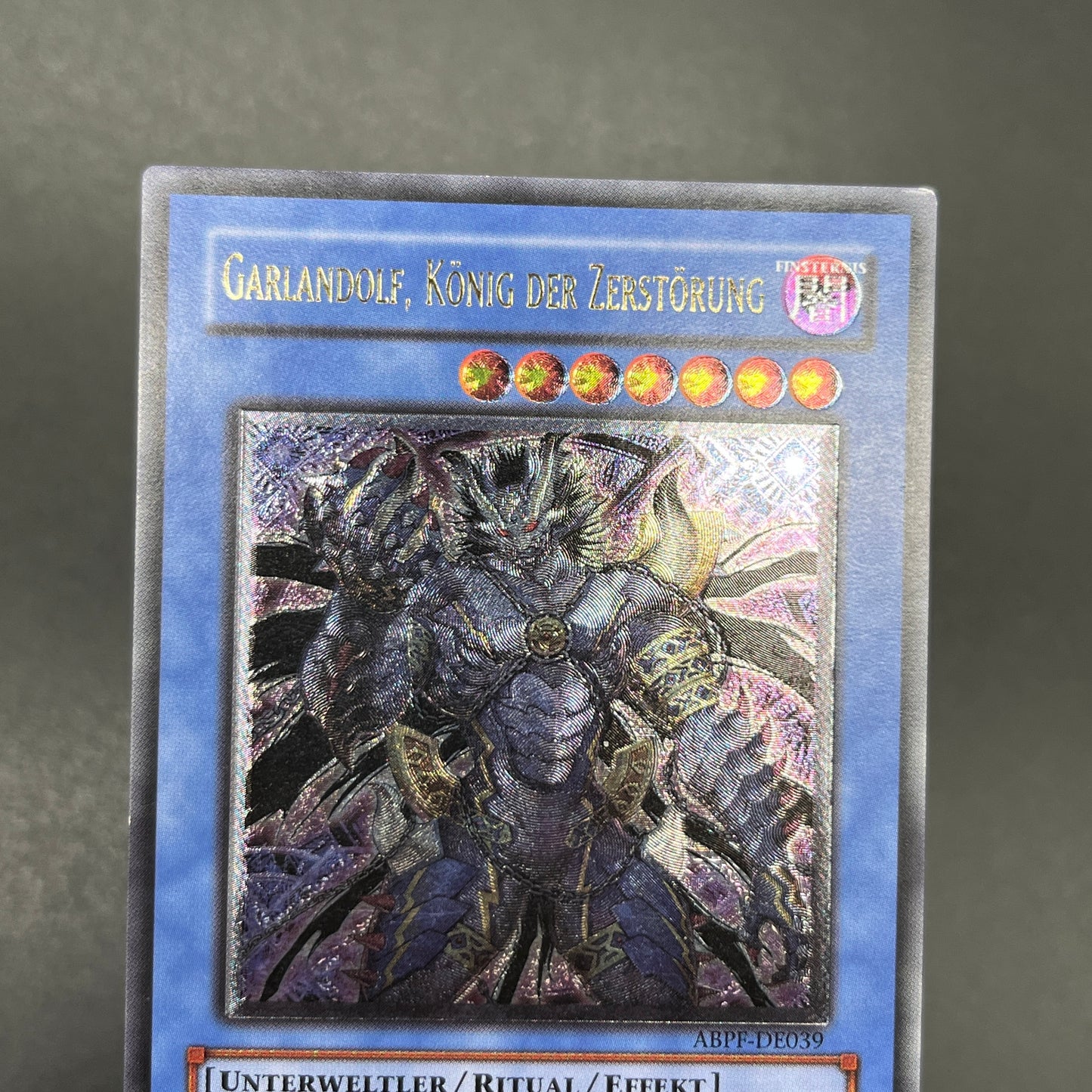 遊戯王　破滅の魔王ガーランドルフ/レリーフ/ドイツ/EU版