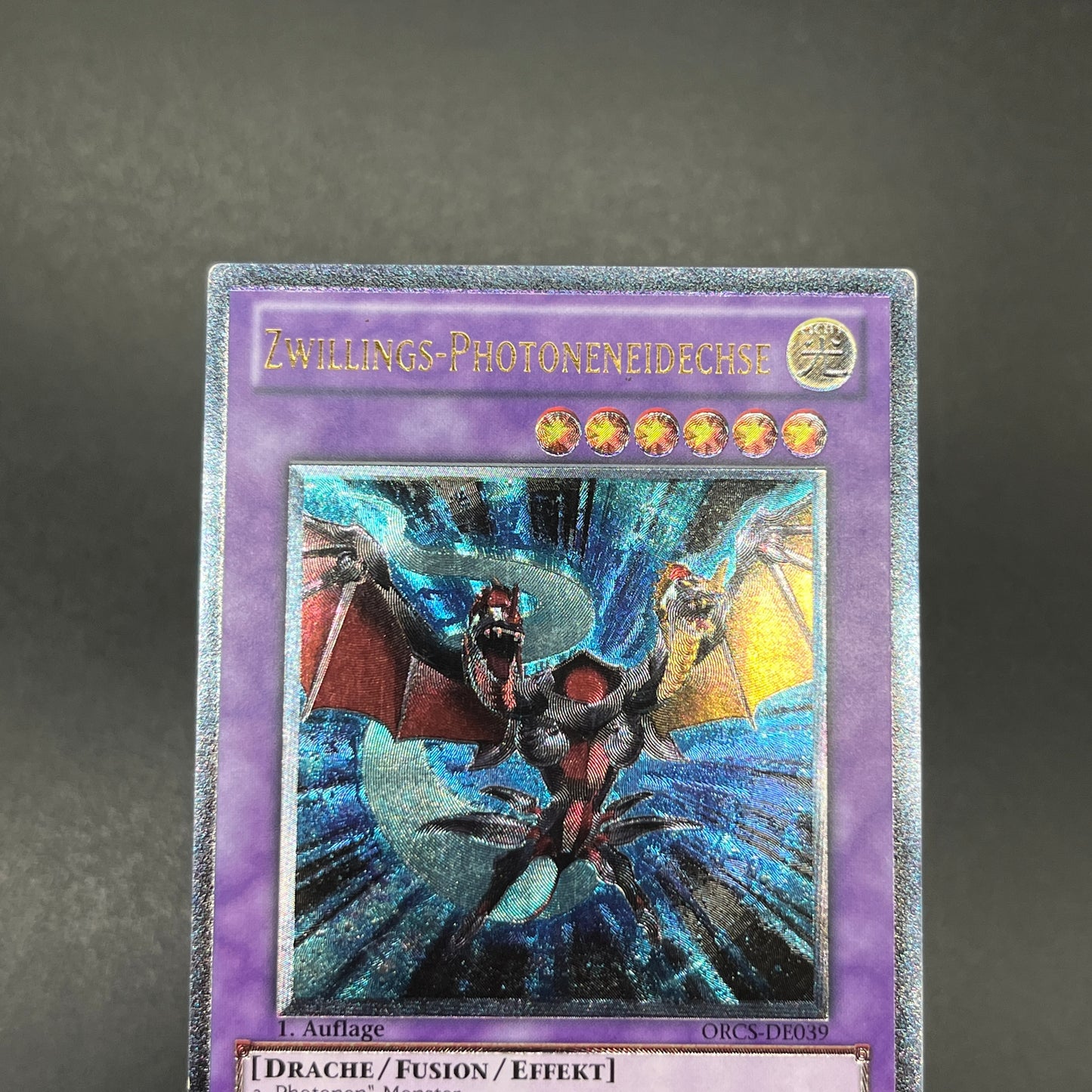 遊戯王　ツイン・フォトン・リザード/レリーフ/ドイツ語/1st/EU版