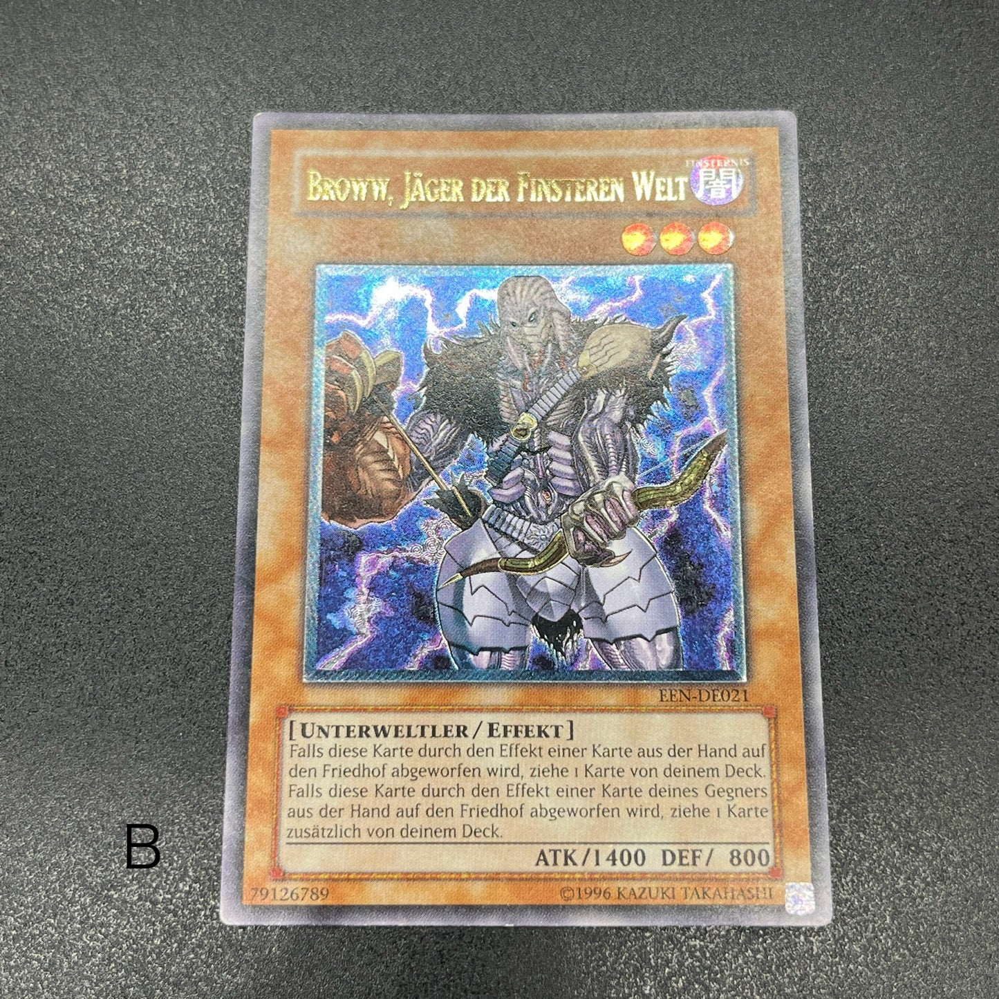 遊戯王　暗黒界の狩人 ブラウ/レリーフ/ドイツ/EU版