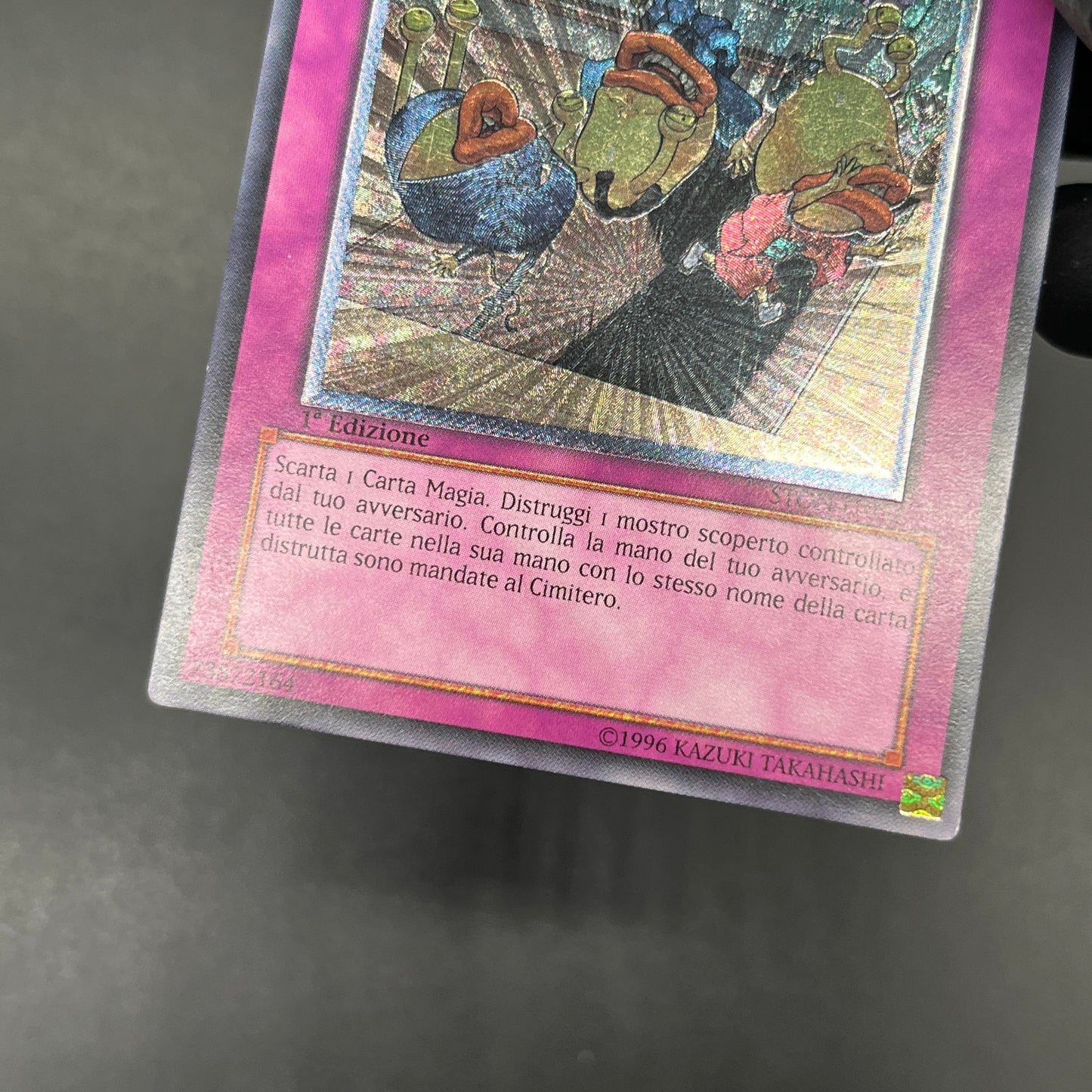 遊戯王　お家おとりつぶし/レリーフ/イタリア/1st/EU版