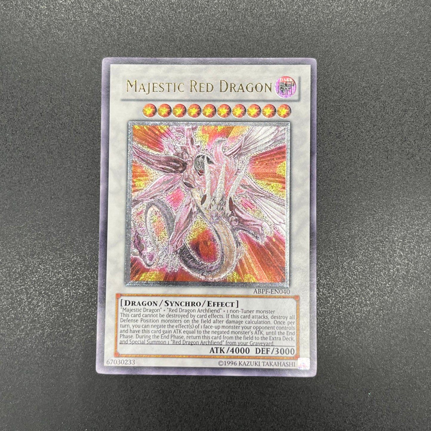 遊戯王　セイヴァー・デモン・ドラゴン/レリーフ/英語/北米版