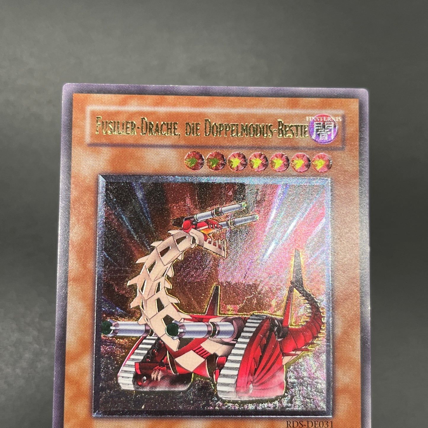 遊戯王　可変機獣 ガンナードラゴン/レリーフ/ドイツ語/EU版