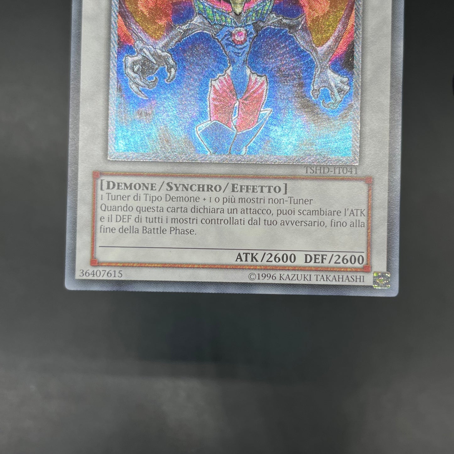 遊戯王　デーモン・カオス・キング/レリーフ/イタリア/EU版