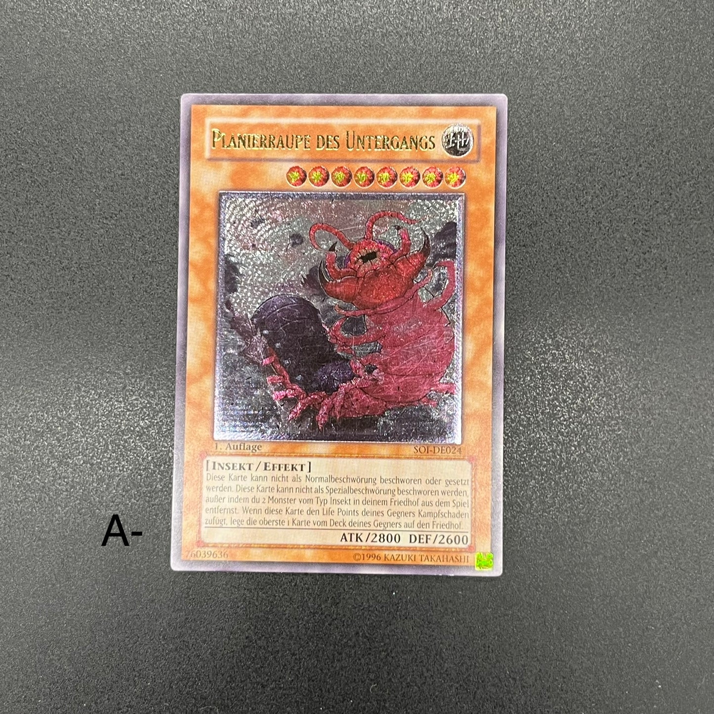 遊戯王　デビルドーザー/レリーフ/ドイツ語/1st/EU版