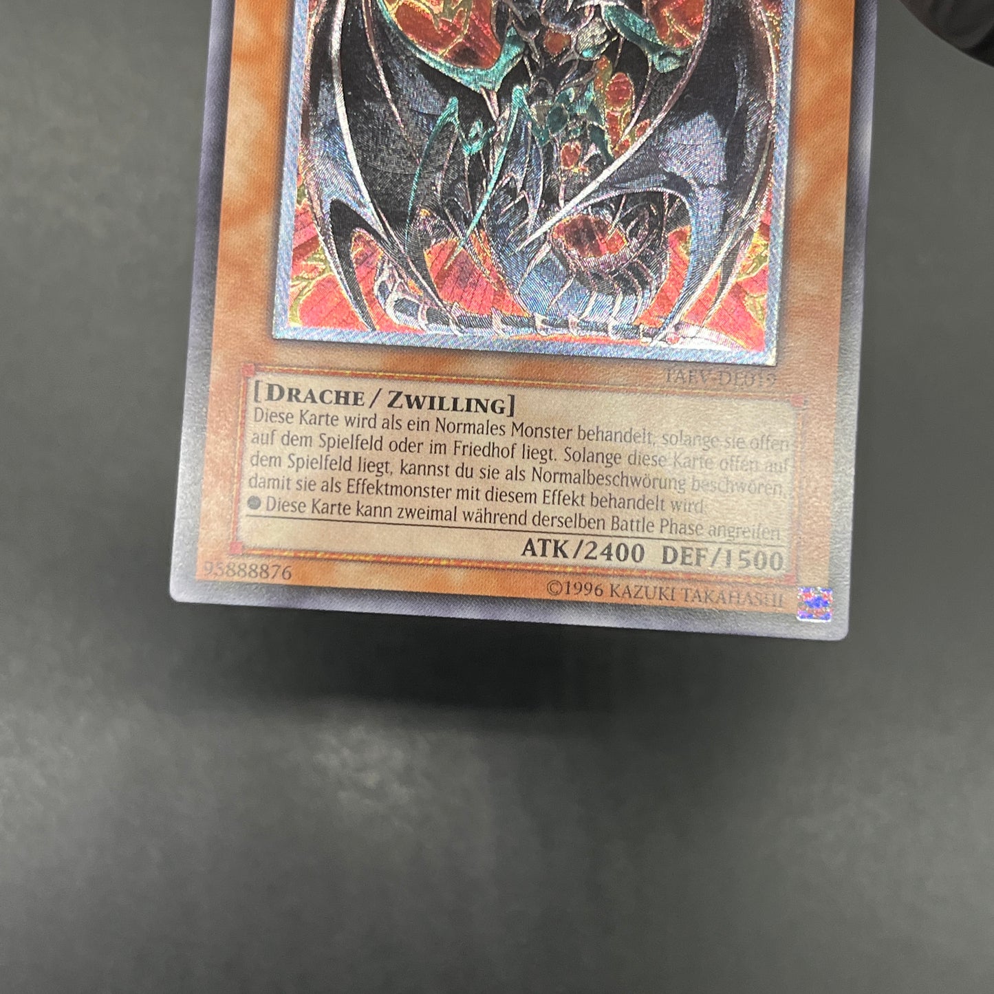 遊戯王　ヘルカイザー・ドラゴン/レリーフ/ドイツ/EU版