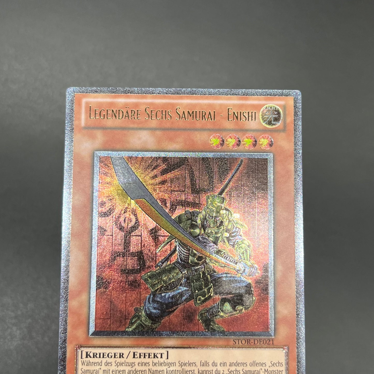 遊戯王　真六武衆－エニシ/レリーフ/ドイツ語/EU版