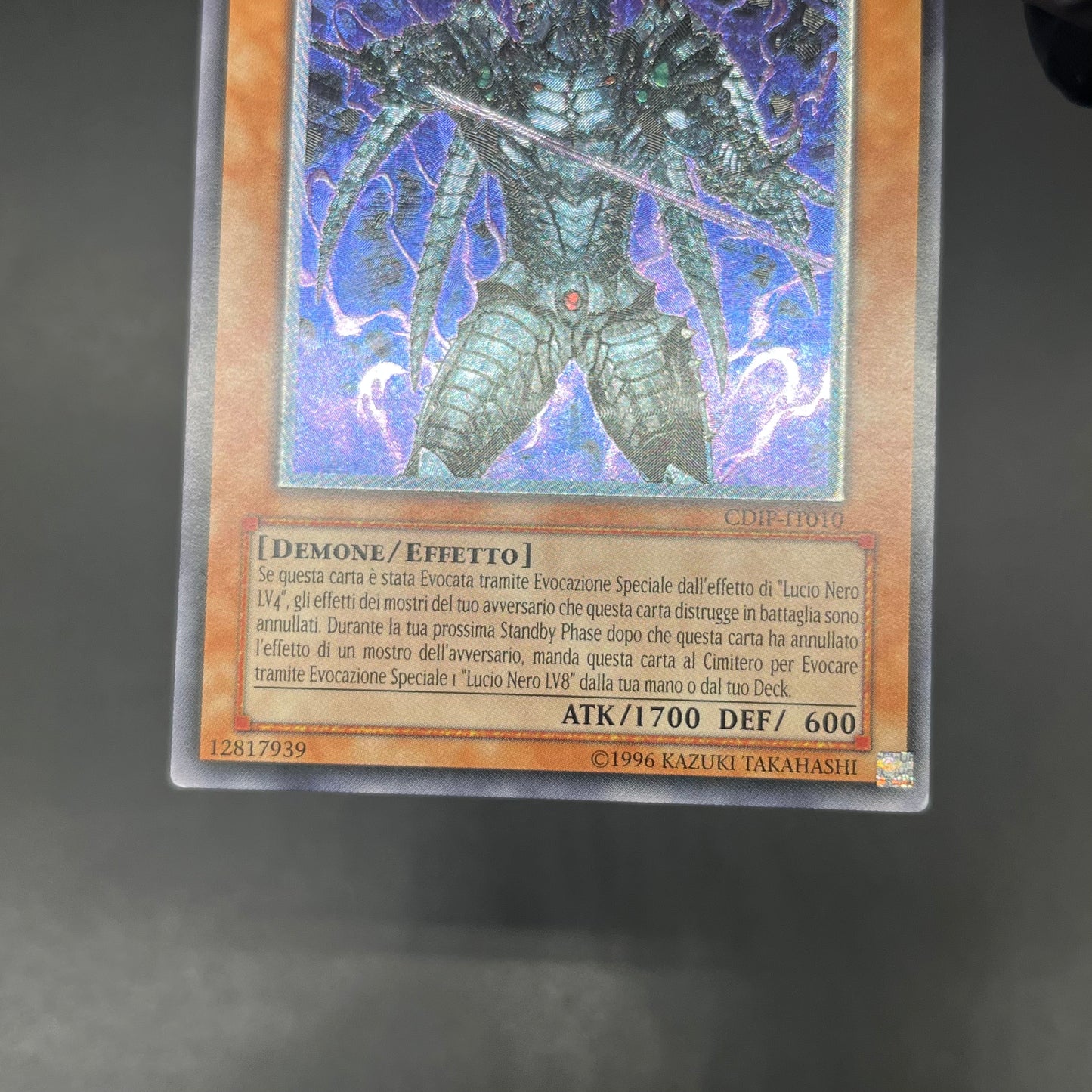 遊戯王　漆黒の魔王 ＬＶ６/レリーフ/イタリア/EU