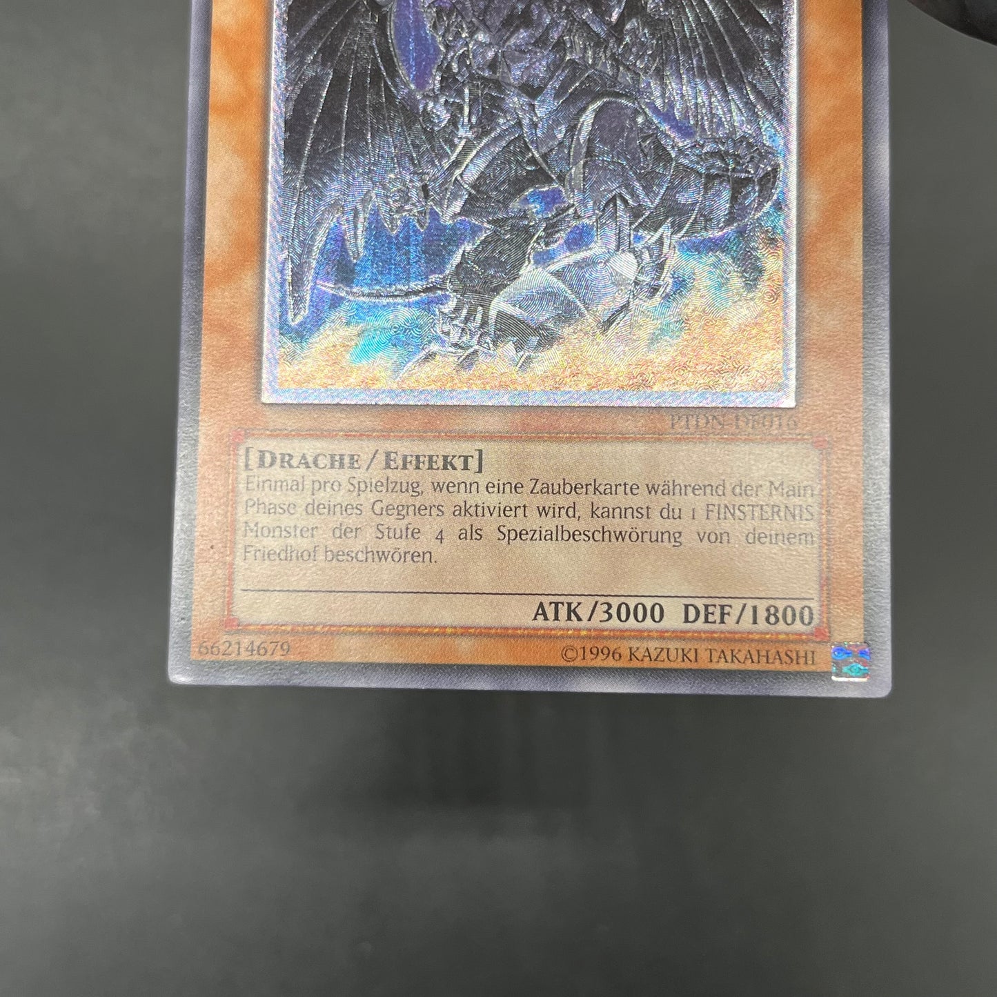 遊戯王　ダーク・ホルス・ドラゴン/レリーフ/ドイツ/EU版