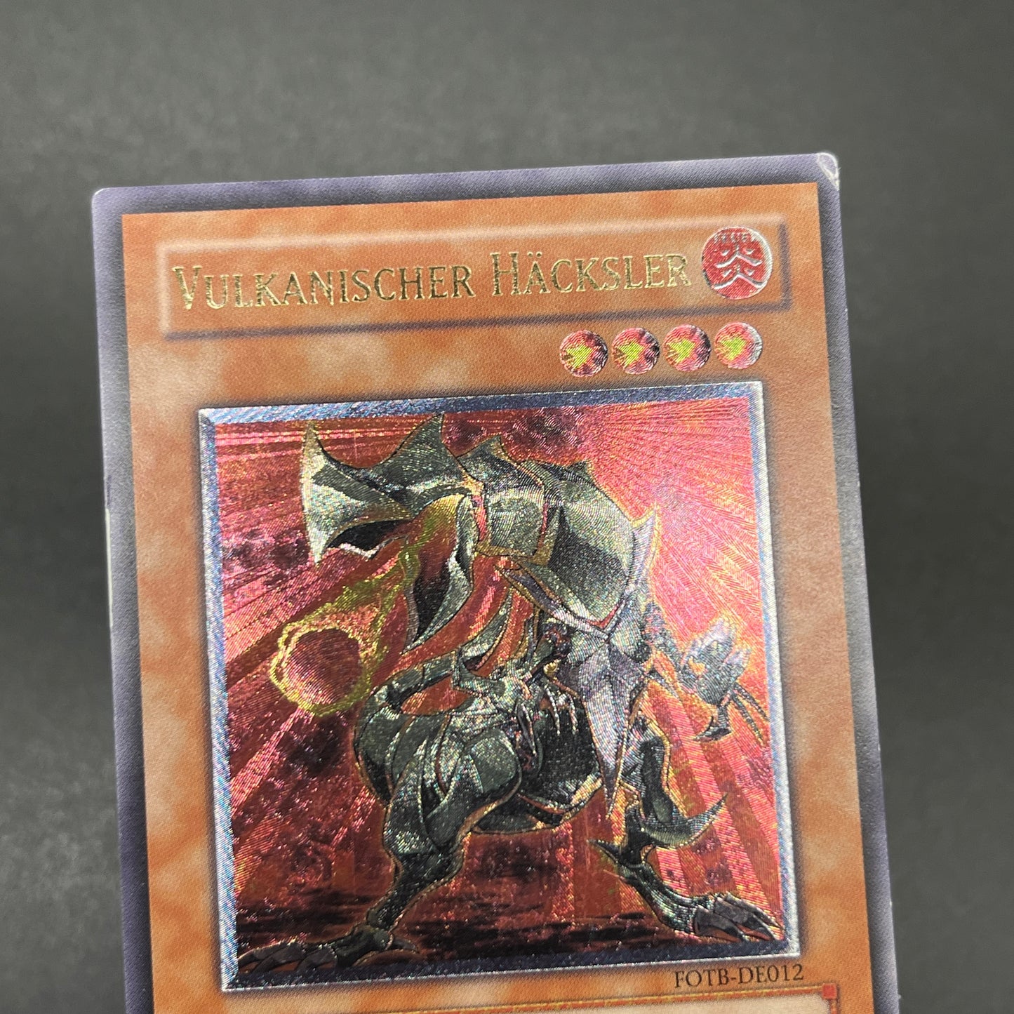 遊戯王　ヴォルカニック・エッジ/レリーフ/ドイツ語/EU版