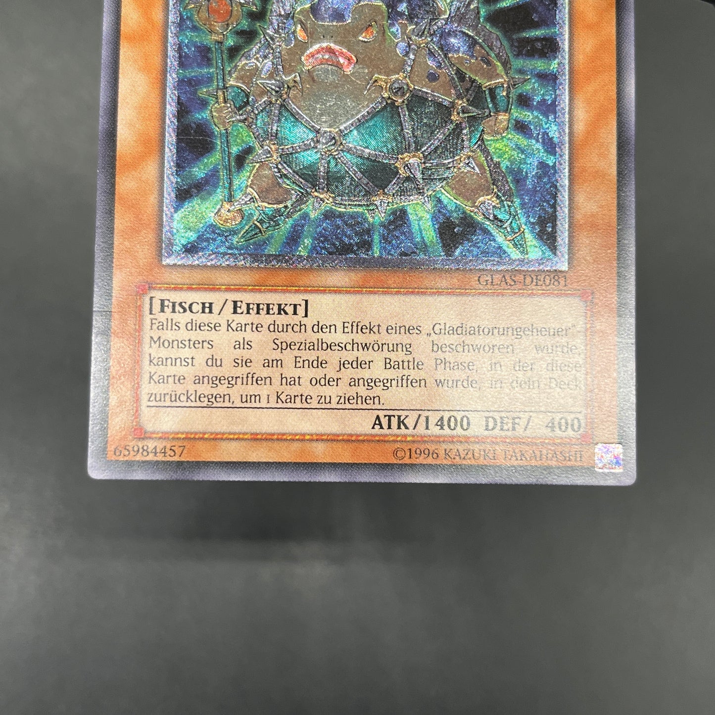 遊戯王　剣闘獣トラケス/レリーフ/ドイツ語/EU版