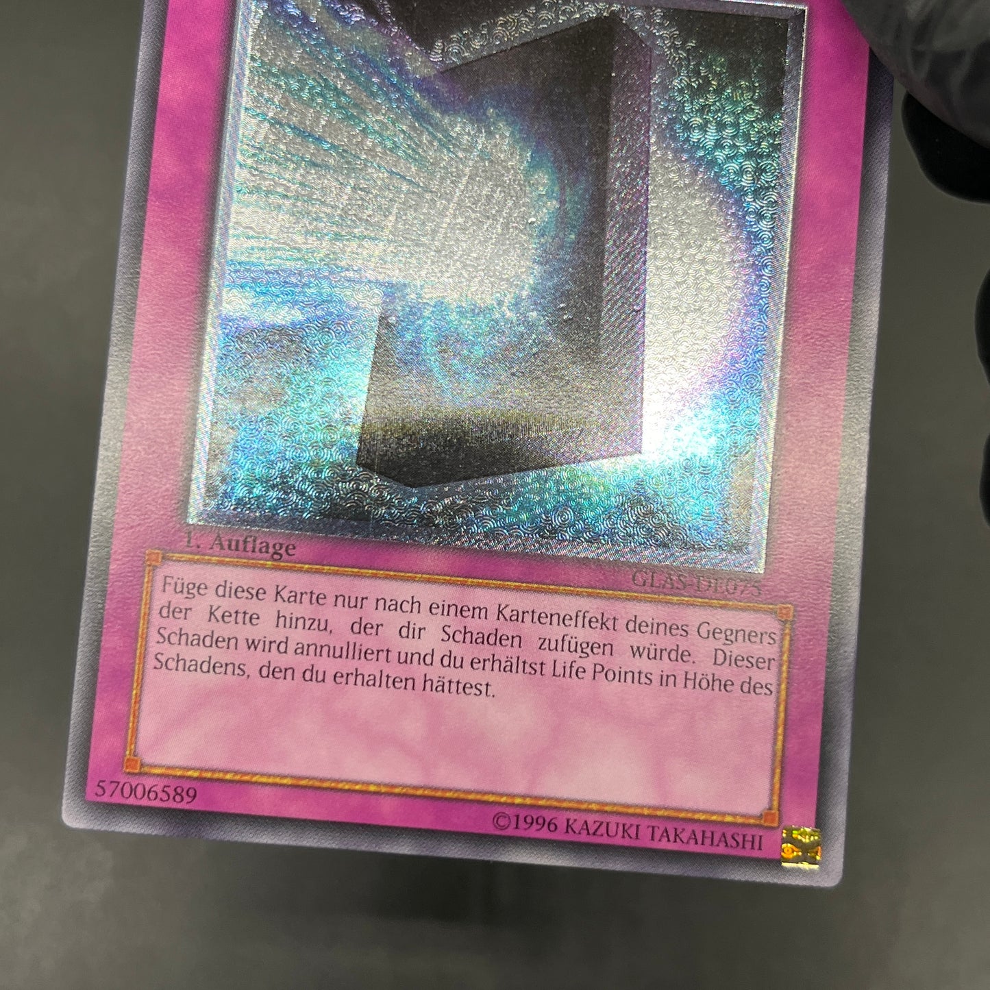 遊戯王　エネルギー吸収板/レリーフ/ドイツ語/1st/EU