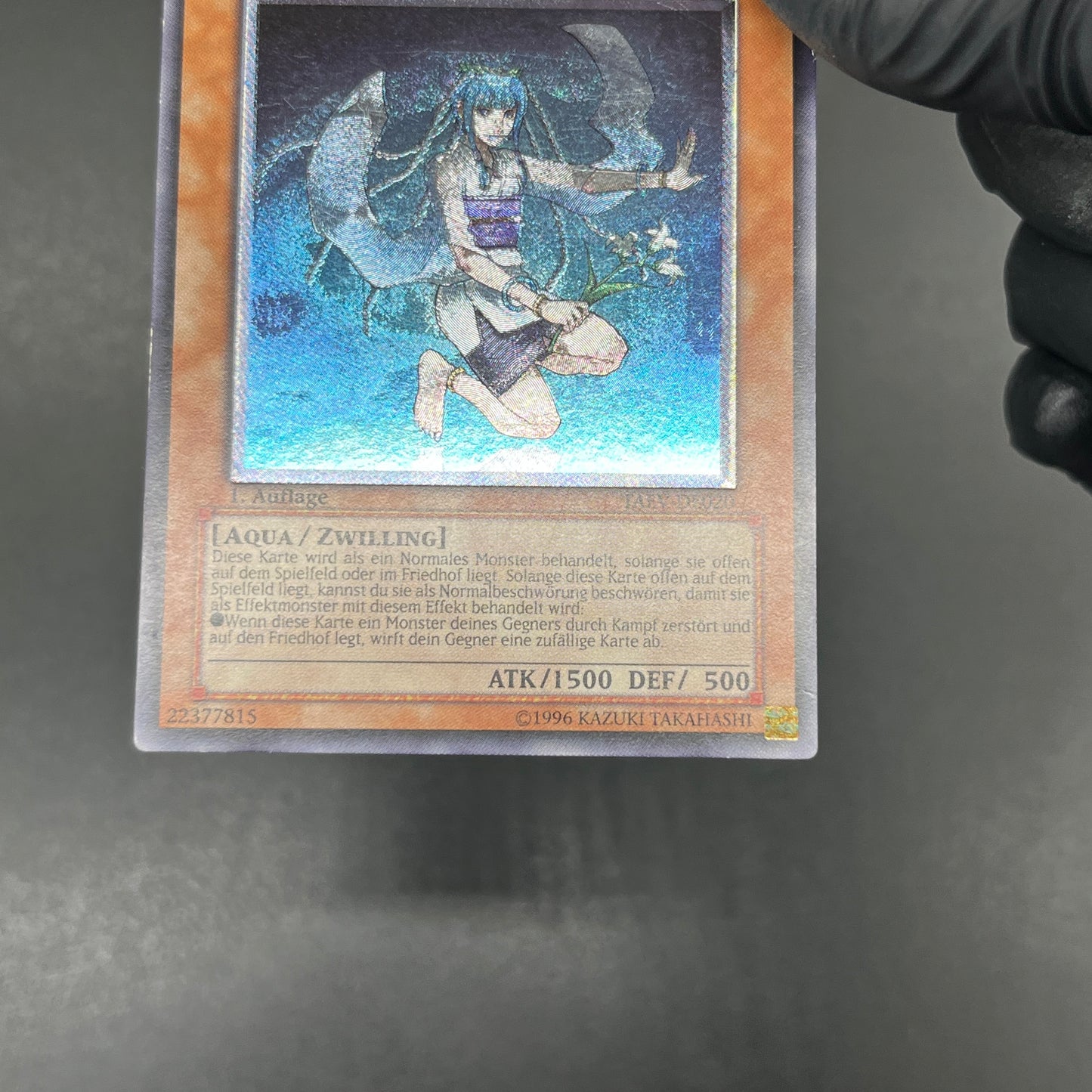 遊戯王　水面のアレサ/レリーフ/ドイツ/1st/EU版