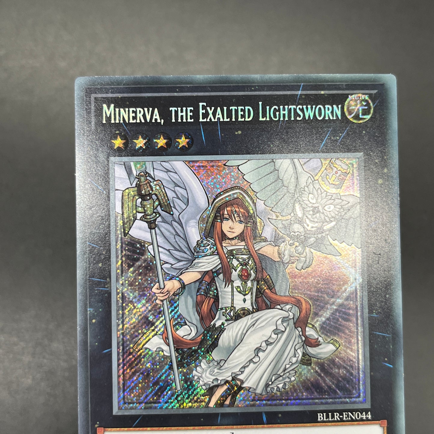 遊戯王　ライトロード・セイント ミネルバ/シークレット/英語/1st/EU版