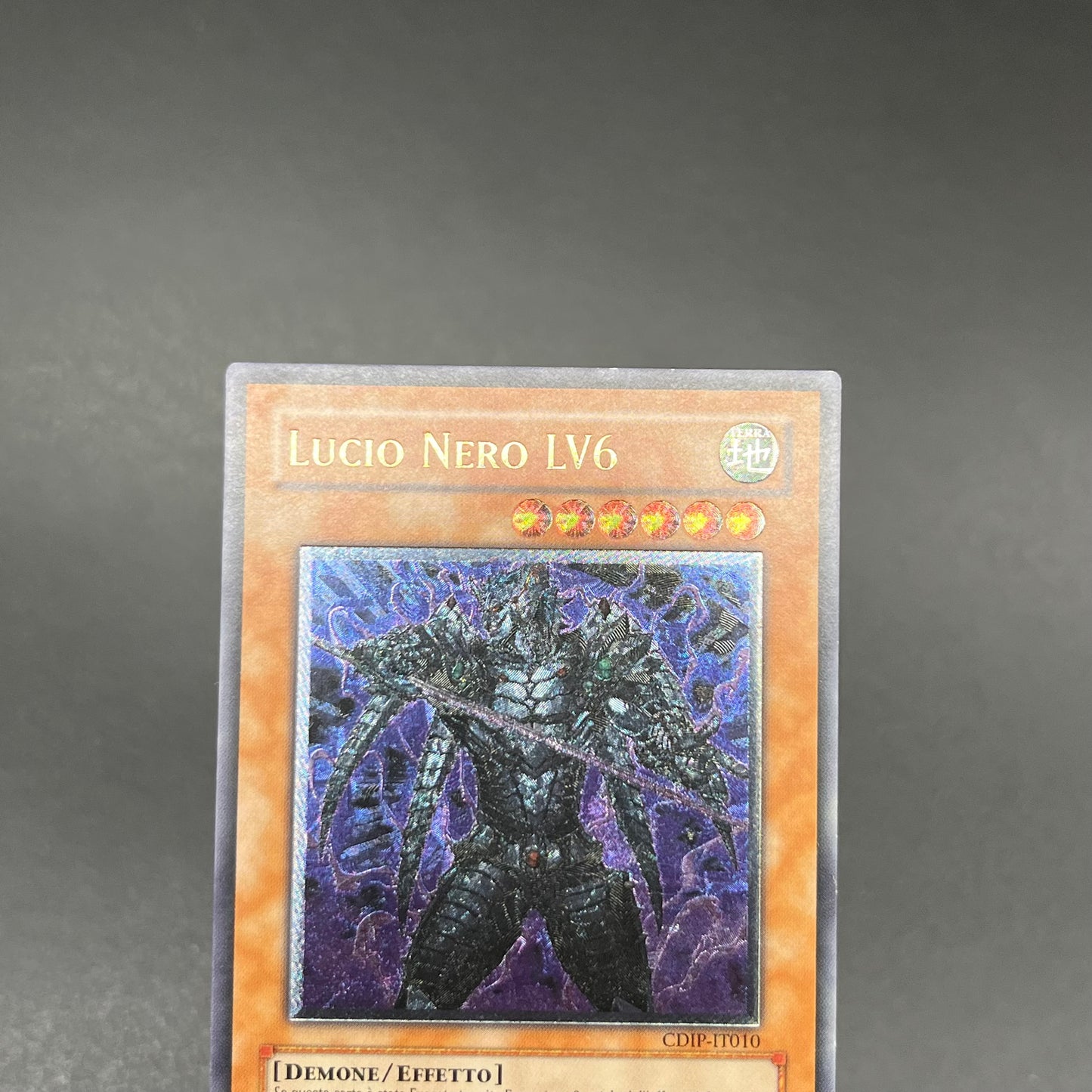 遊戯王　漆黒の魔王 ＬＶ６/レリーフ/イタリア/EU