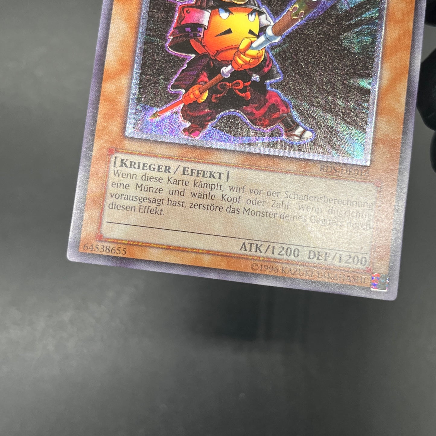 遊戯王　一撃必殺侍/レリーフ/ドイツ/EU版