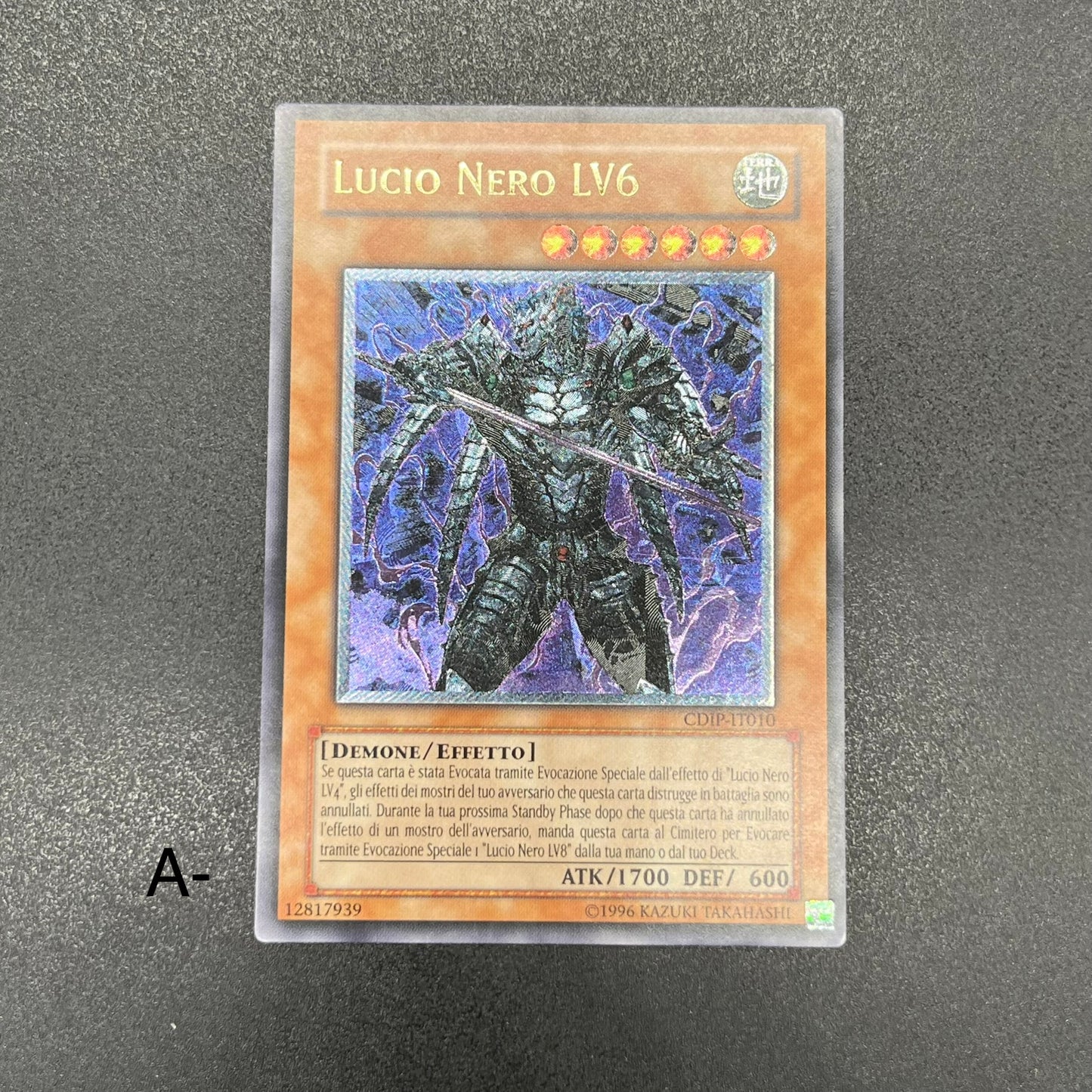 遊戯王　漆黒の魔王 ＬＶ６/レリーフ/イタリア/EU