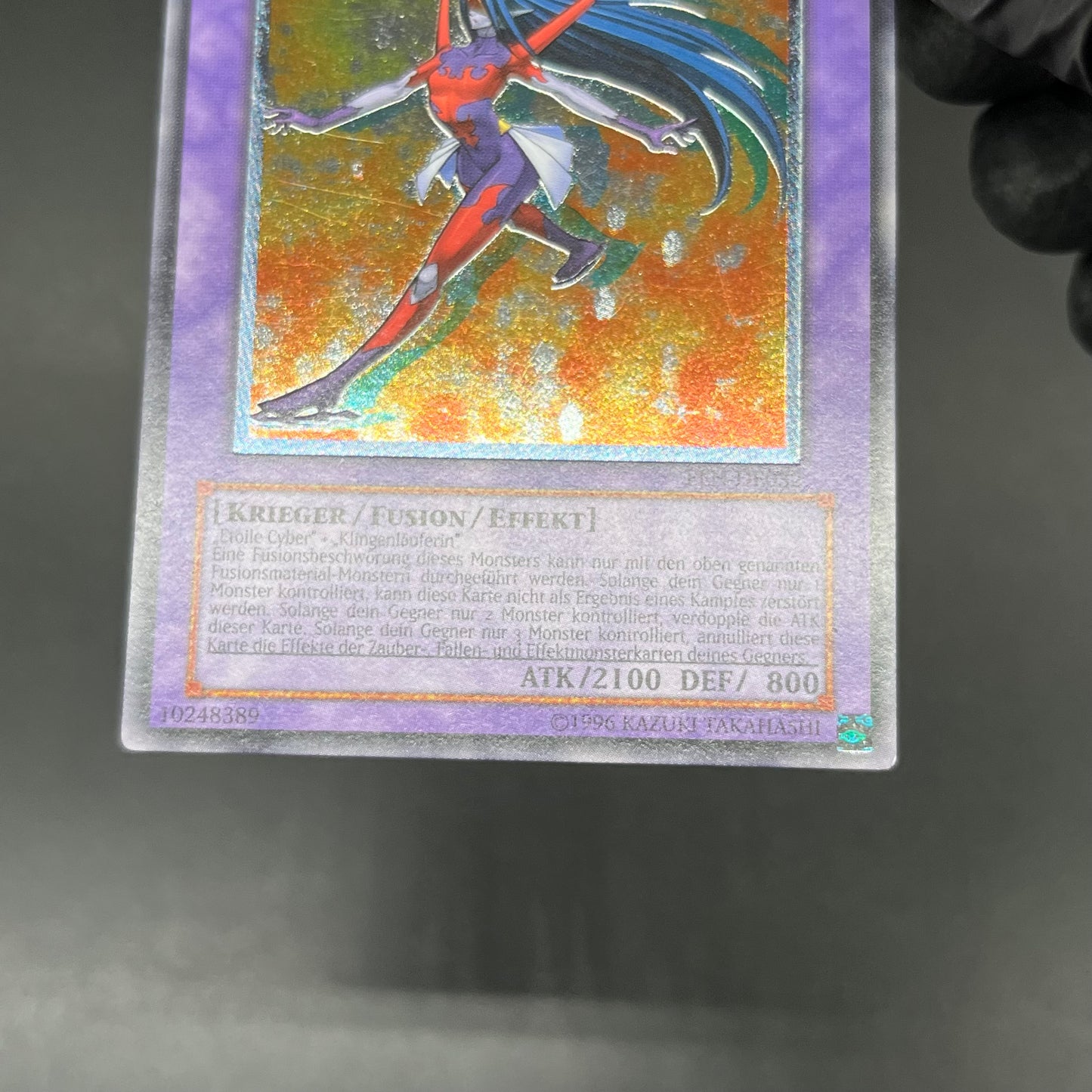 遊戯王　サイバー・ブレイダー/レリーフ/ドイツ語/EU版