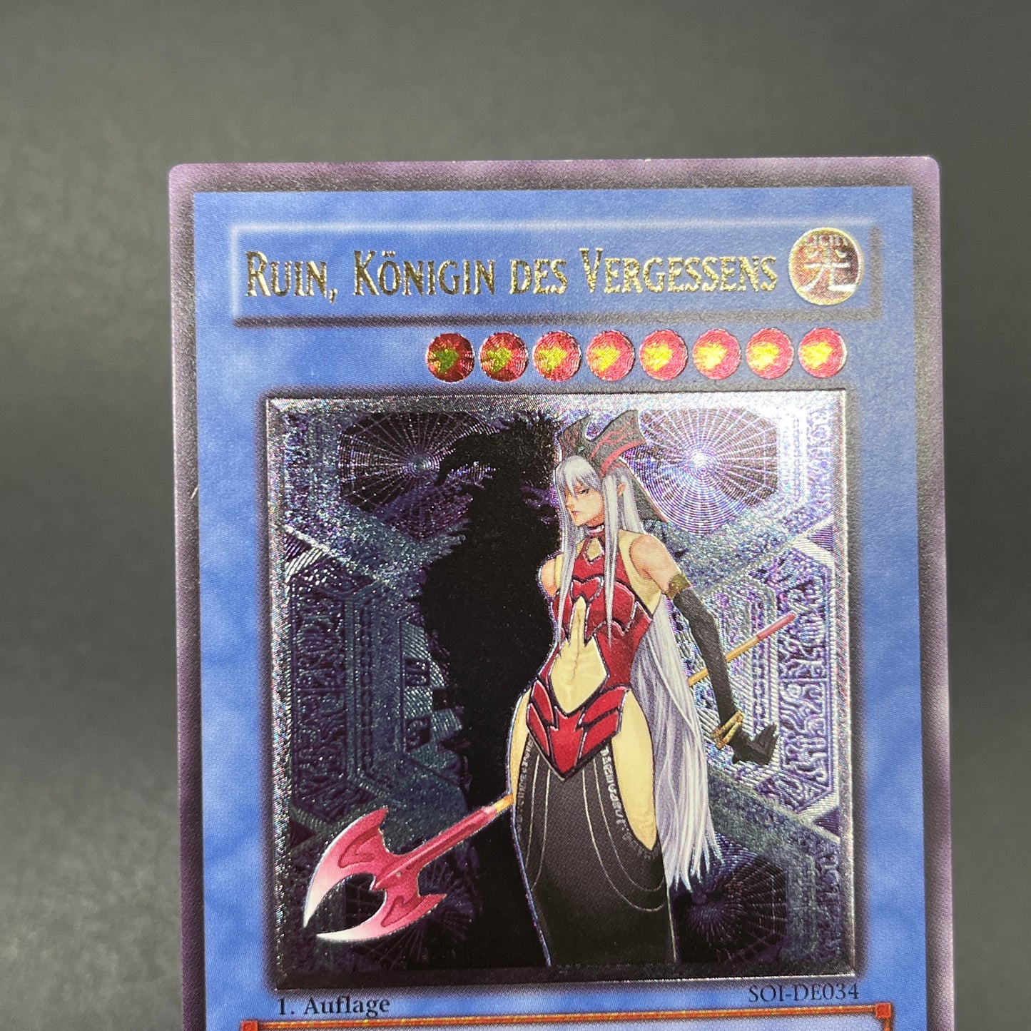 遊戯王　破滅の女神ルイン/レリーフ/ドイツ語/1st/EU版